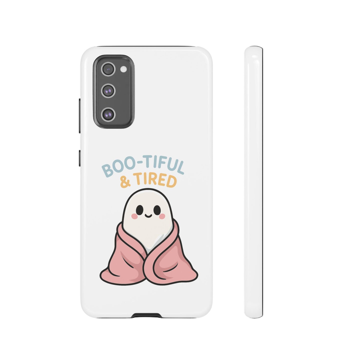 Boo-tiful & Tired Phone Case, Halloween-Themed Design