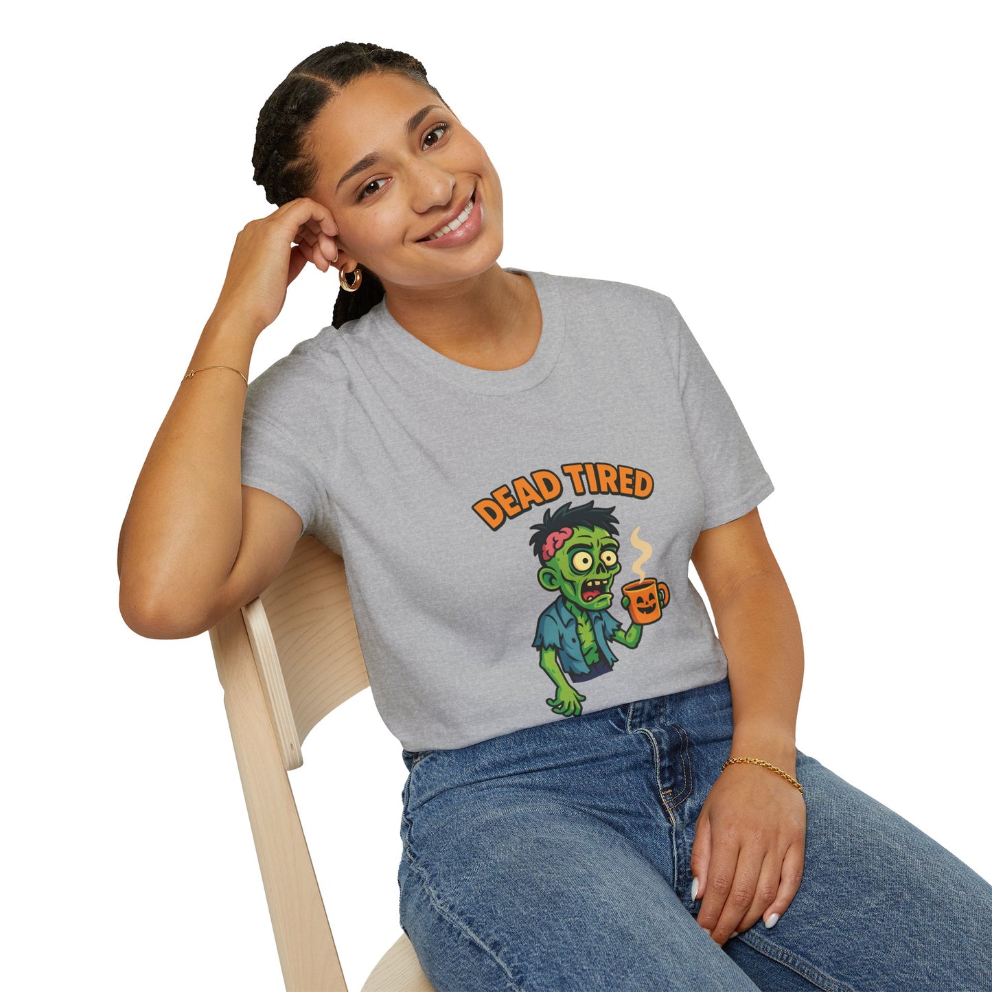 Dead Tired Zombie T-Shirt, Gifts for Halloween
