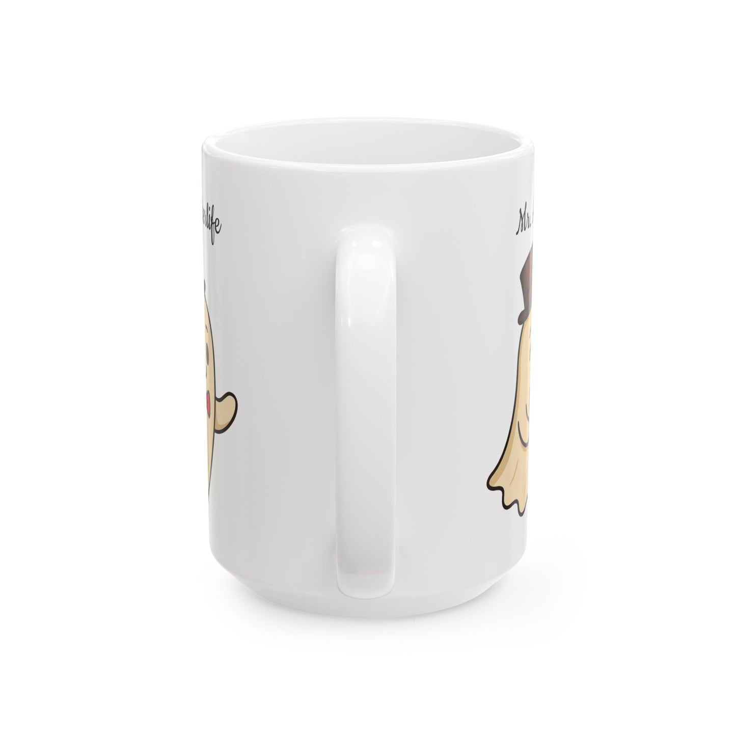 Halloween Ceramic Mug, Mr. Afterlife - Halloween Themed Coffee Cup, Wedding Gift