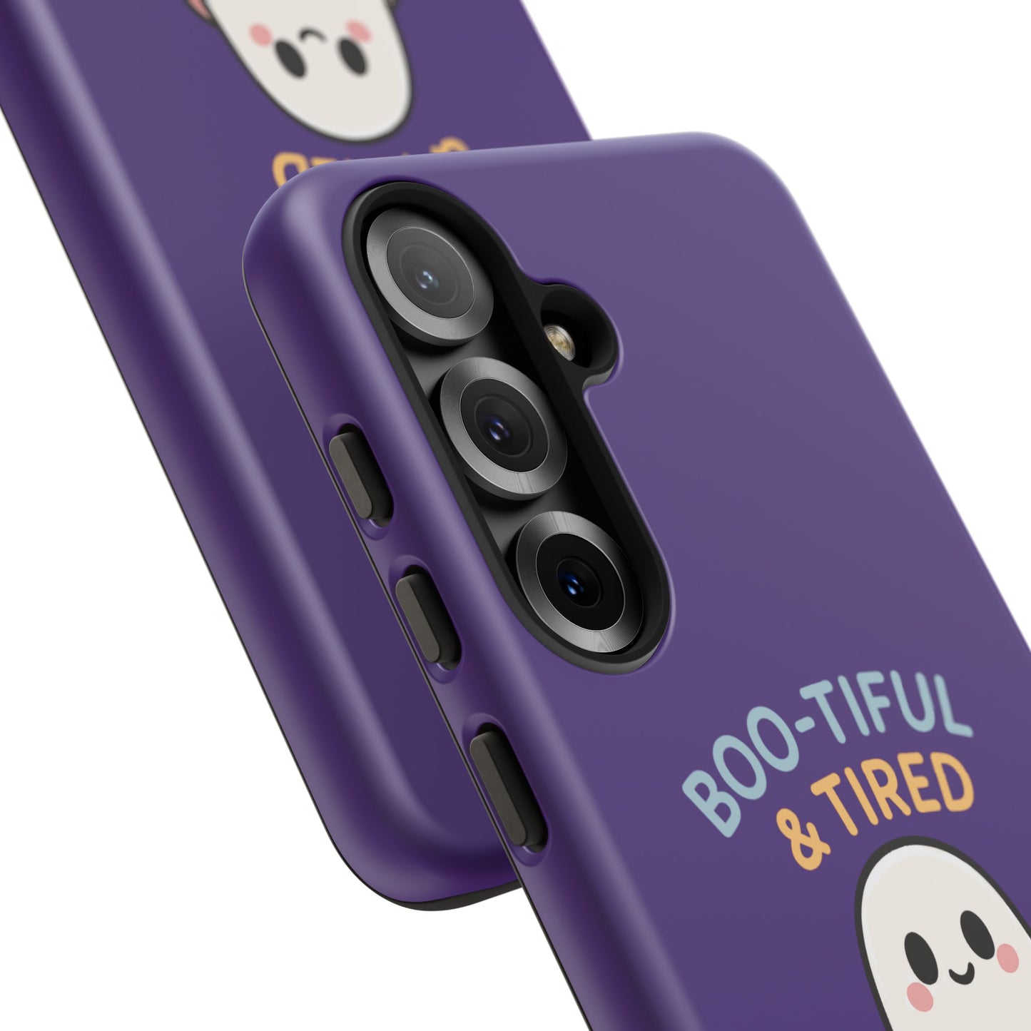 Boo-Tiful & Tired Phone Case, Halloween-Themed Design