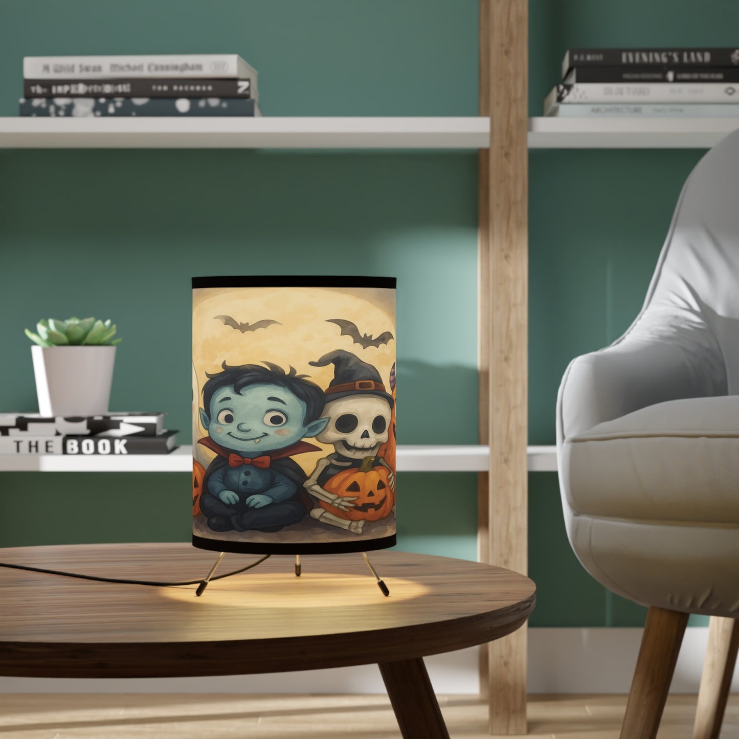Halloween Tripod Lamp, Kids Room Decor