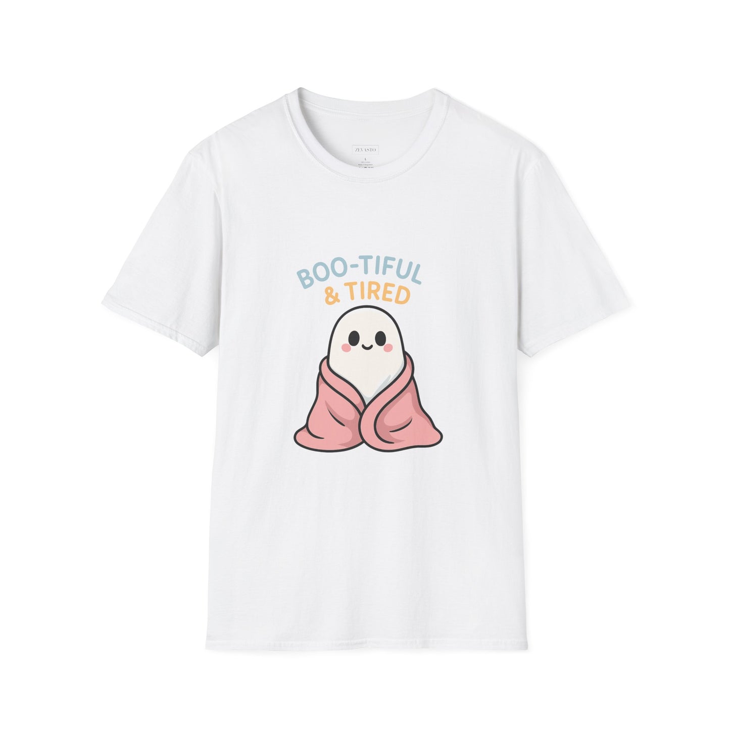 Boo-Tiful & Tired T-Shirt, Halloween-Themed Unisex T-Shirt