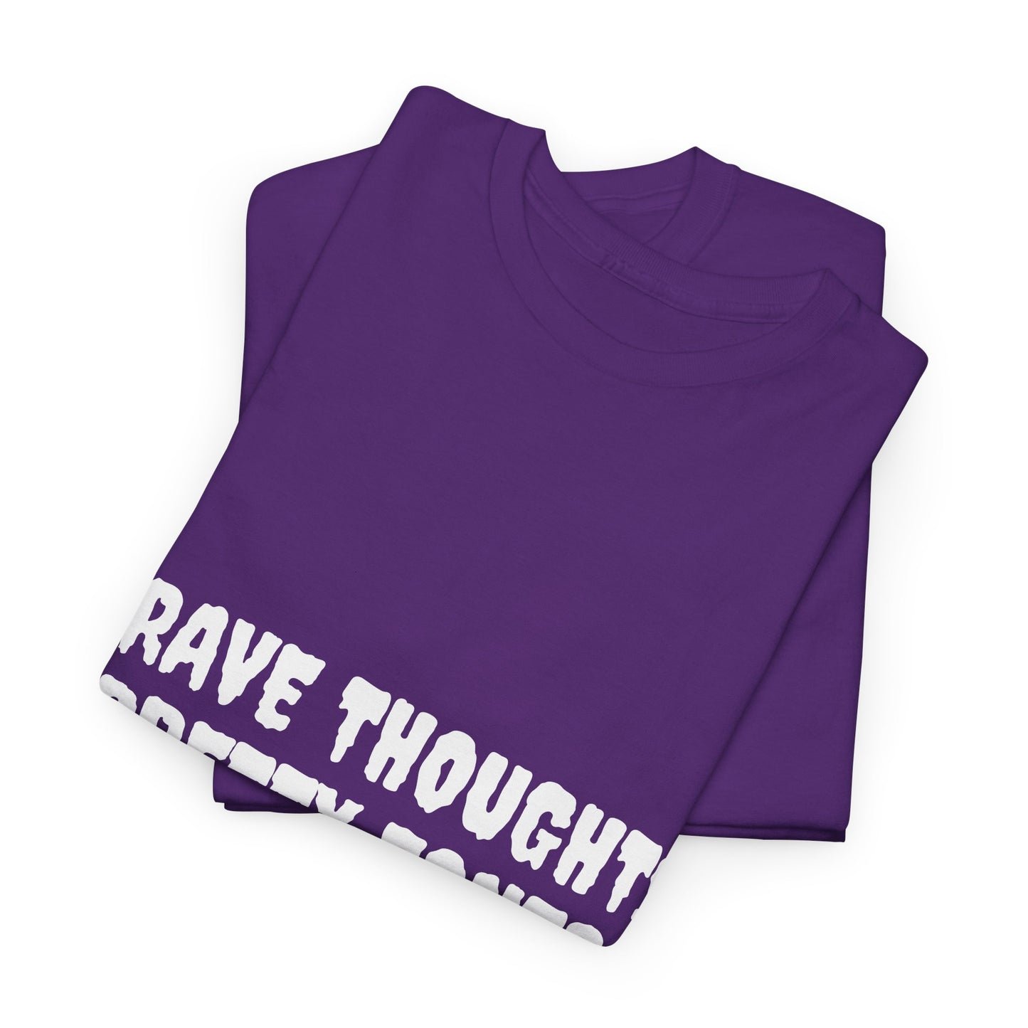 Grave Thoughts Pretty Fonts Tee | Unisex Heavy Cotton T-Shirt for Spooky Season