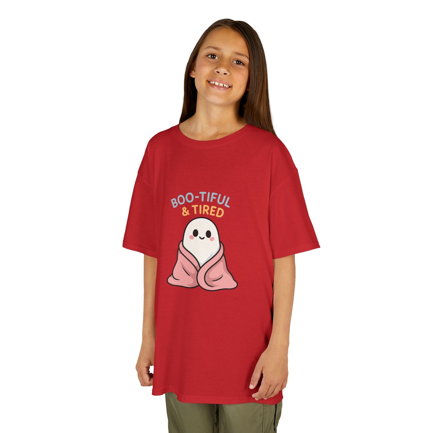 Boo-Tiful & Tired Kids T-Shirt, Halloween Style