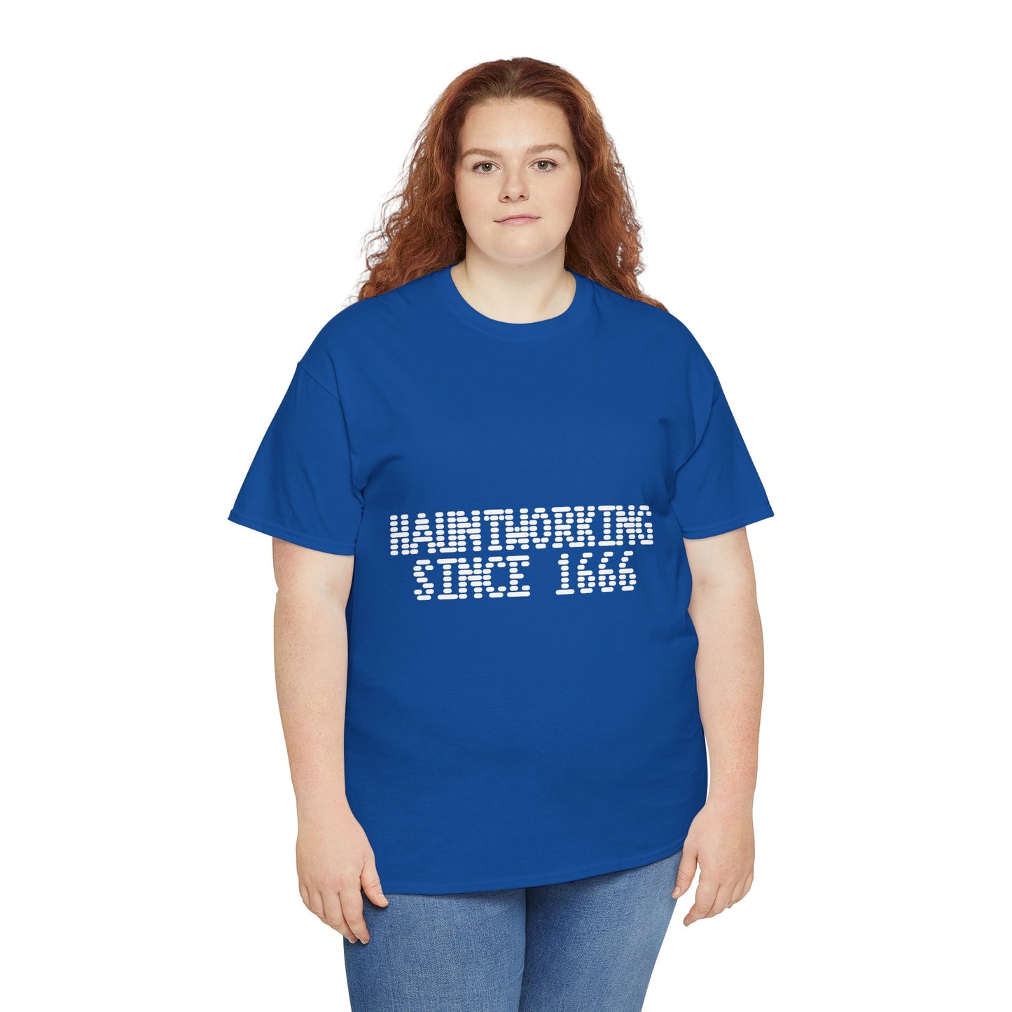 Hauntworking Since 1666-Cotton Tee, Halloween-Themed Tshirt