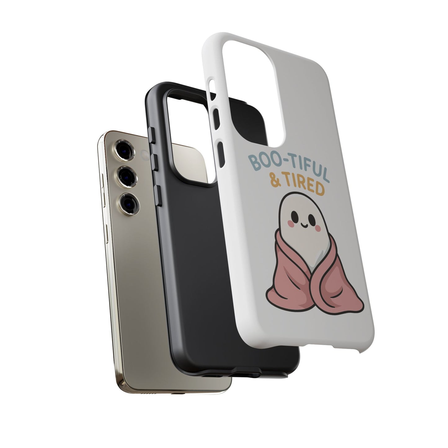 Boo-tiful & Tired Phone Case, Halloween-Themed Design