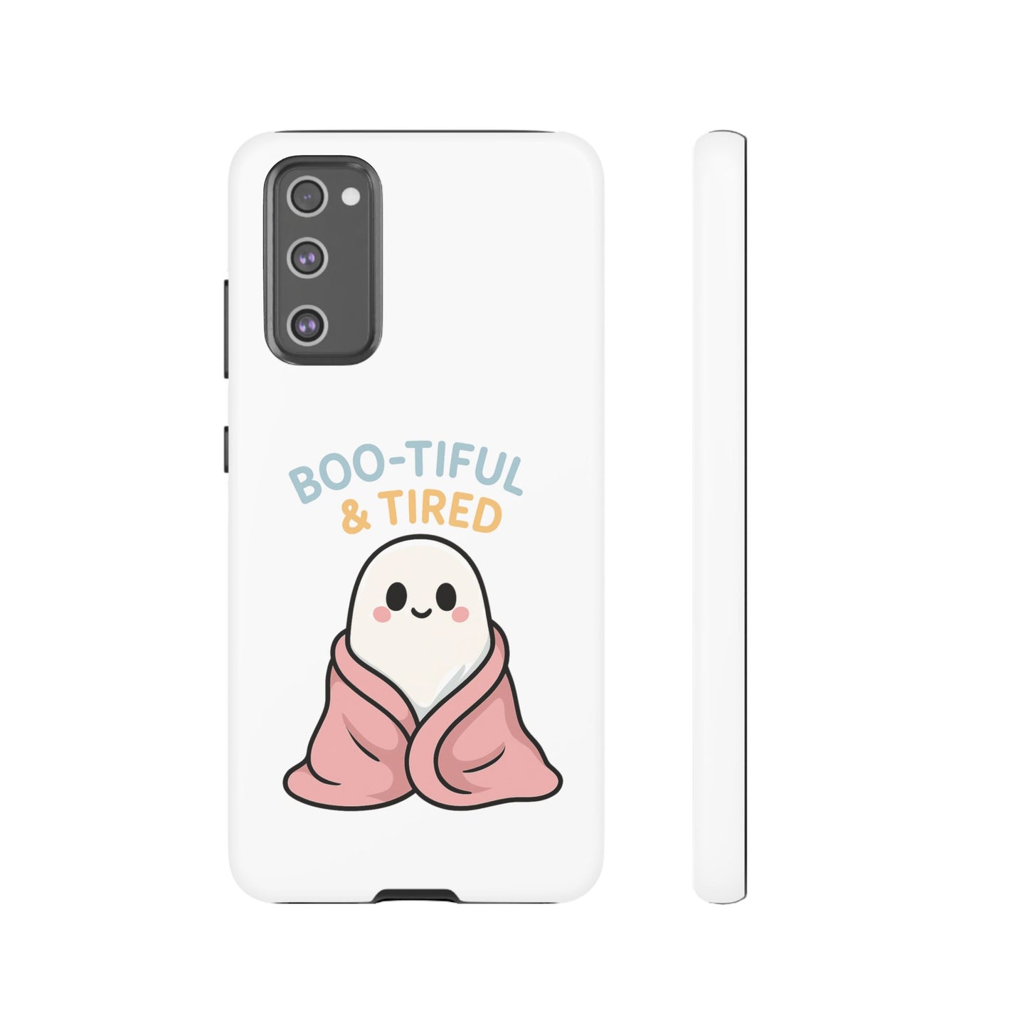 Boo-tiful & Tired Phone Case, Halloween-Themed Design
