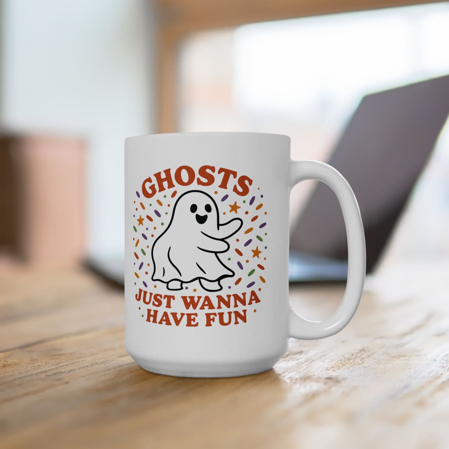 Whimsical Ghost Mug - Perfect for Halloween Fun, Spooky Season Gift