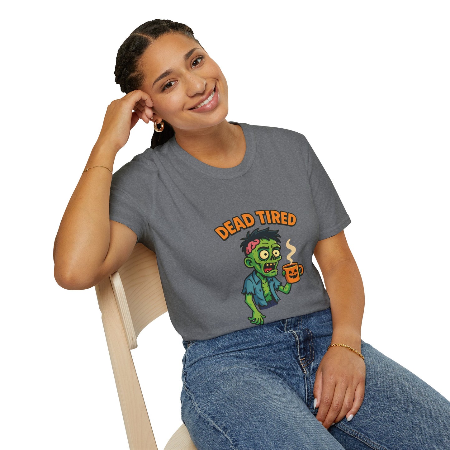 Dead Tired Zombie T-Shirt, Gifts for Halloween