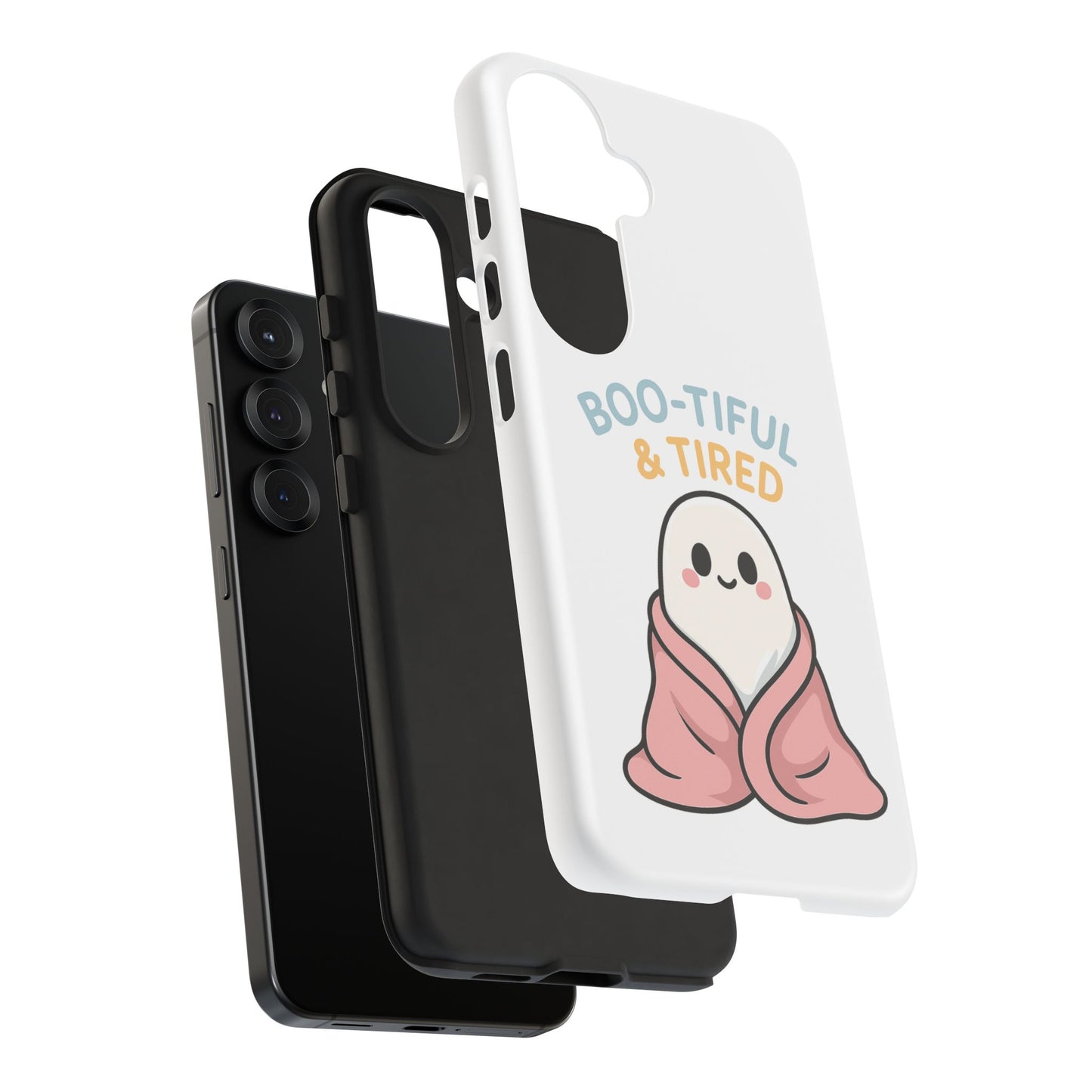 Boo-tiful & Tired Phone Case, Halloween-Themed Design