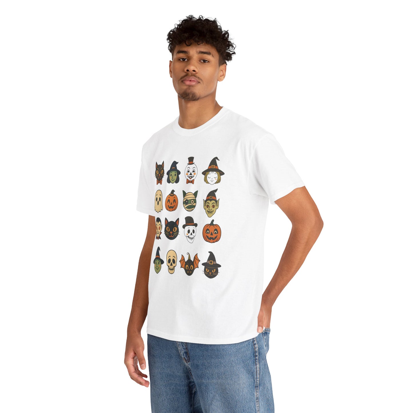 Halloween Graphic Tee, Unisex Heavy Cotton Shirt