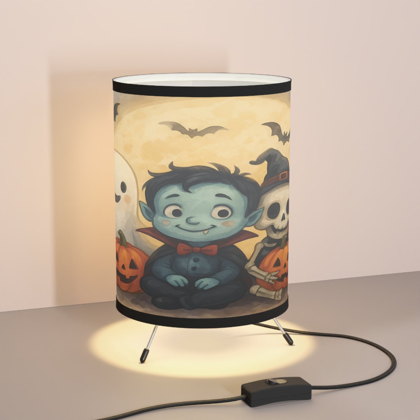 Halloween Tripod Lamp, Kids Room Decor