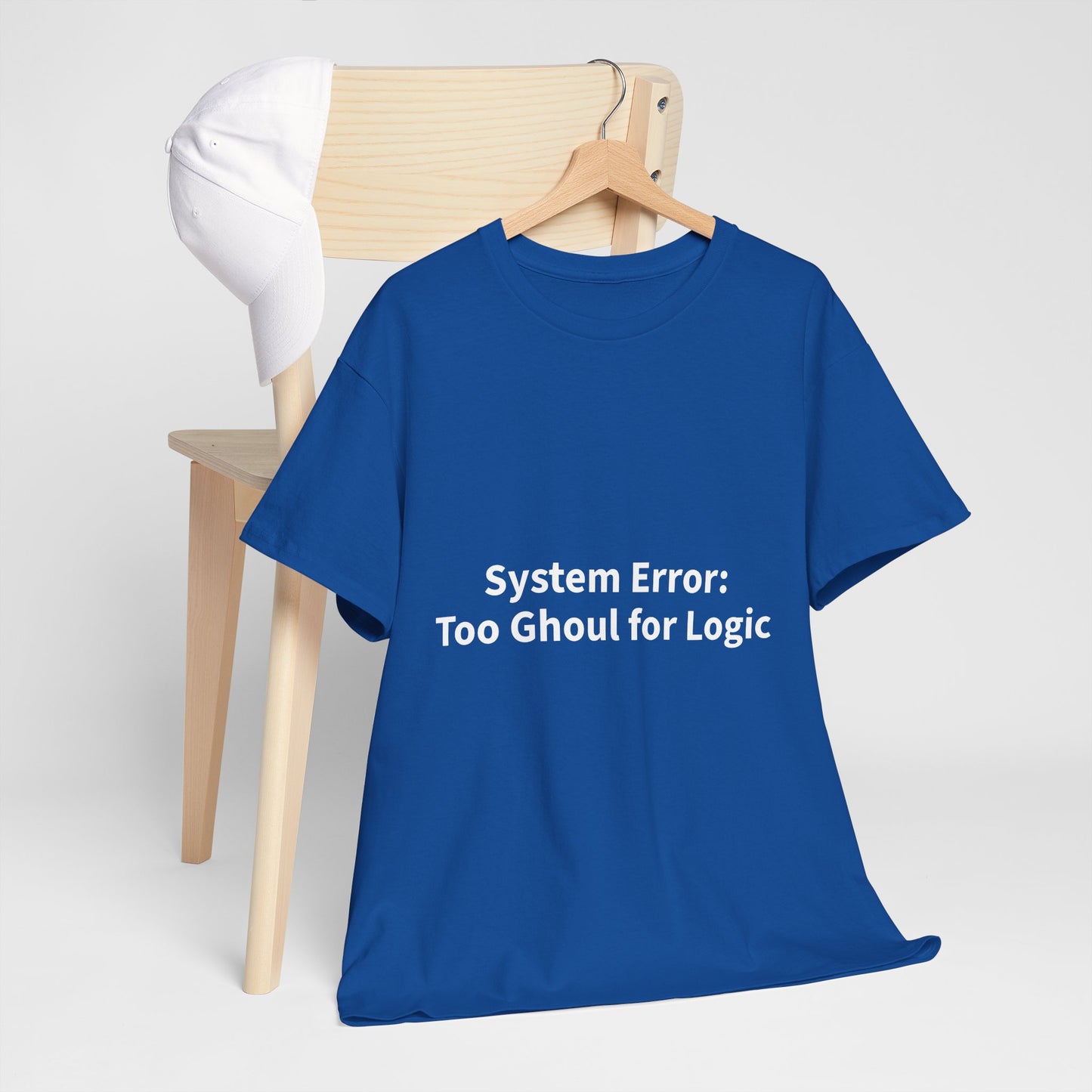 System Error Tee - Unisex Heavy Cotton Shirt, Perfect for Halloween, Geeky Fun