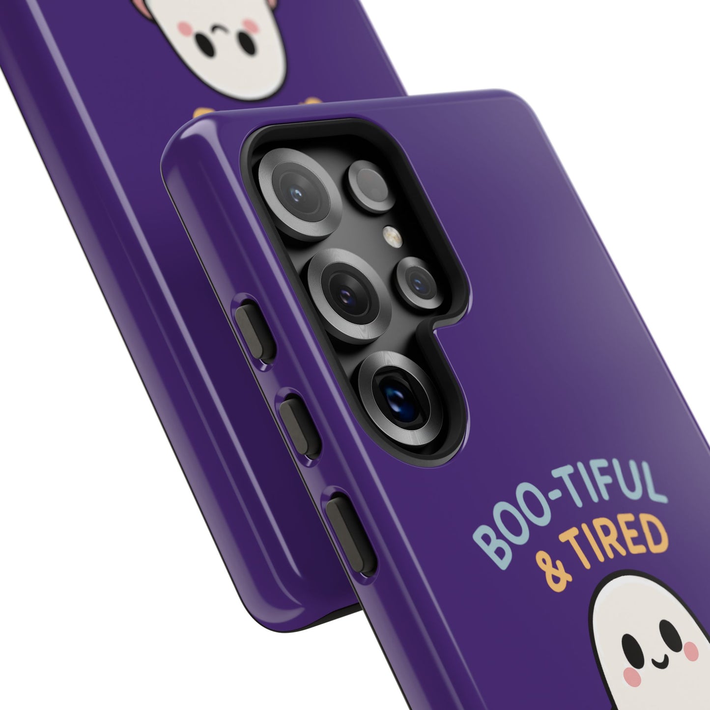 Boo-Tiful & Tired Phone Case, Halloween-Themed Design