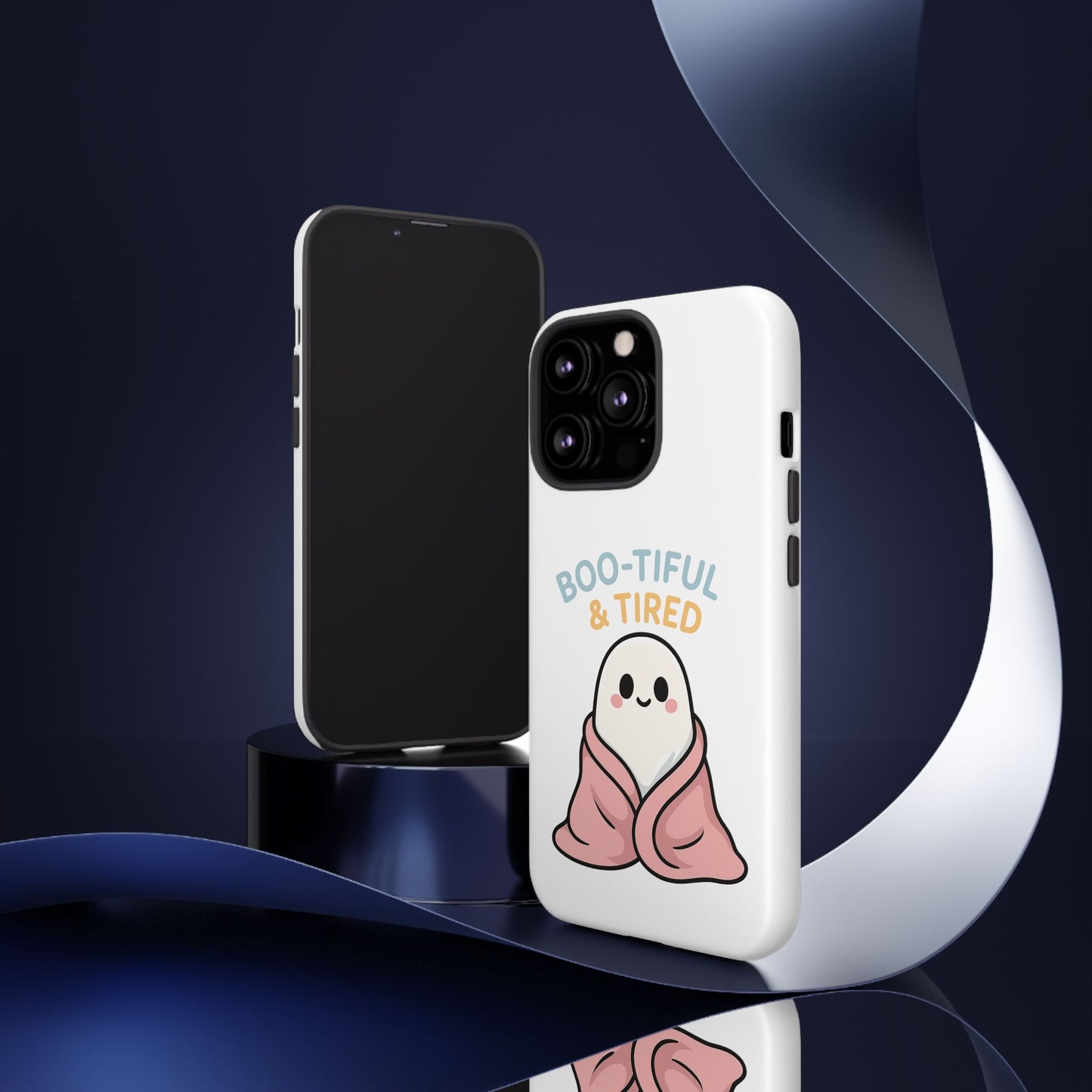 Boo-tiful & Tired Phone Case, Halloween-Themed Design