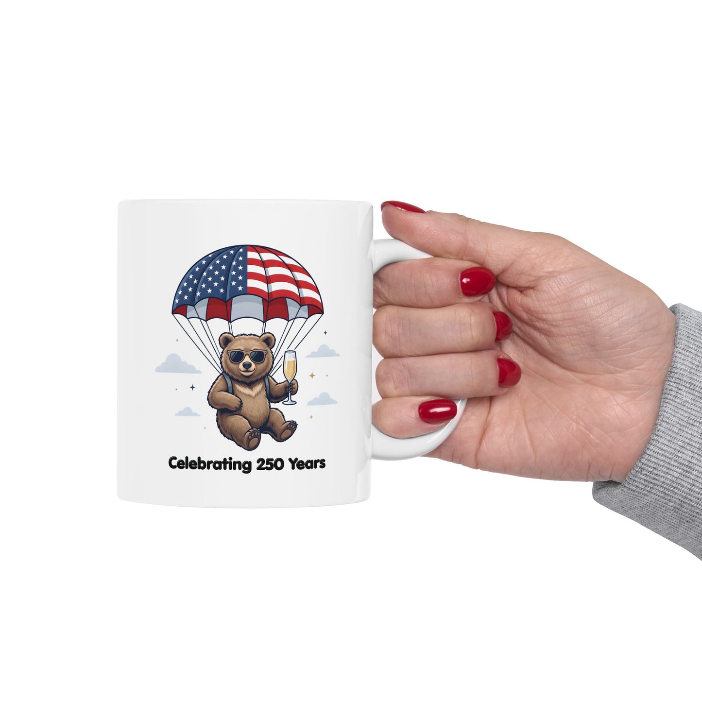 Patriotic Bear Ceramic Mug