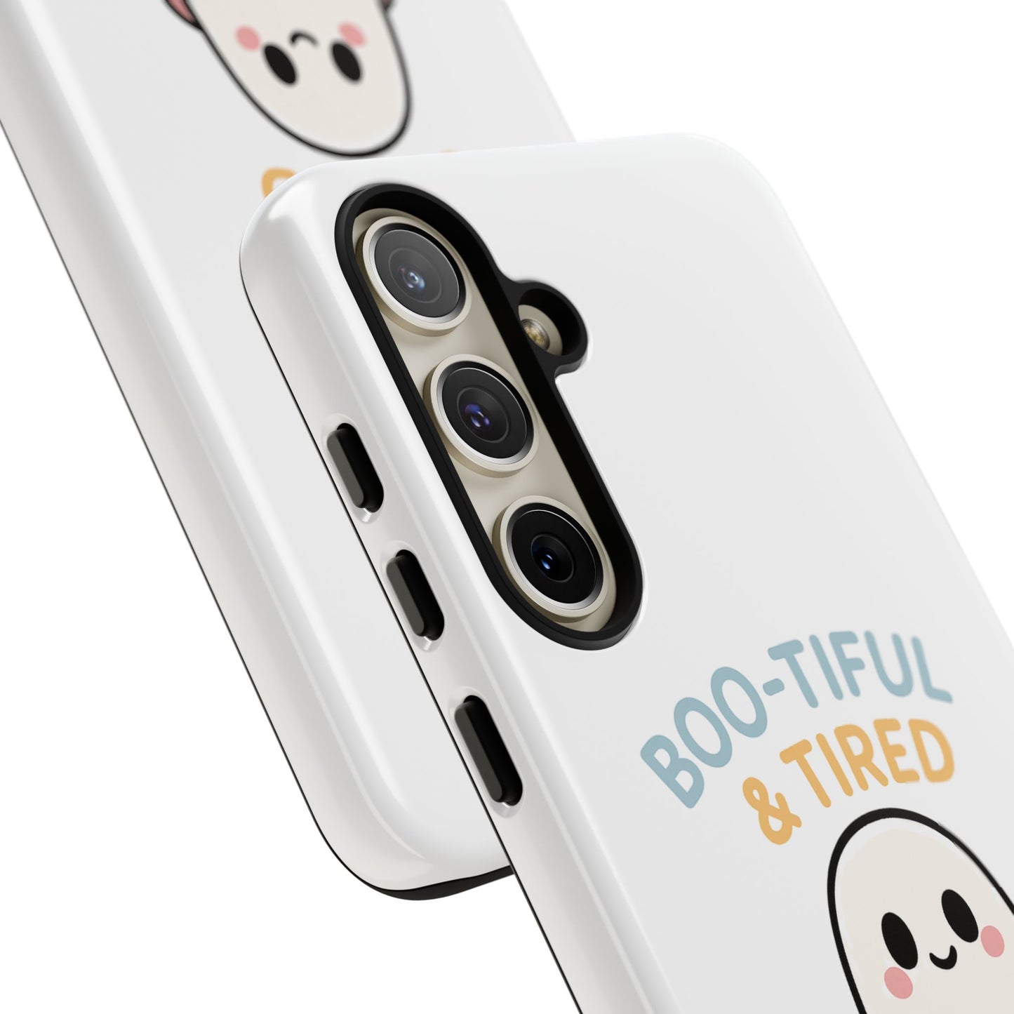 Boo-tiful & Tired Phone Case, Halloween-Themed Design