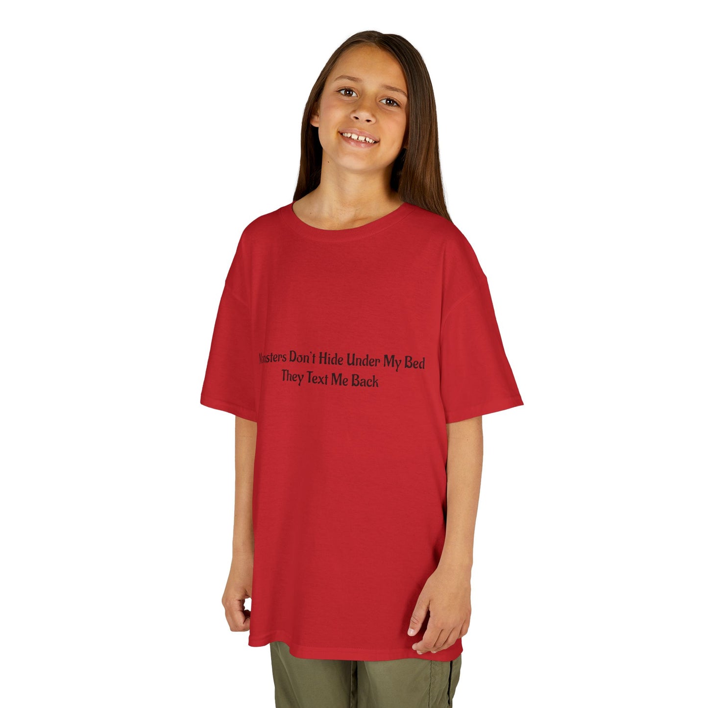 Funny Kids Monster Tee, Kids Heavy Cotton Shirt, Halloween T-Shirt