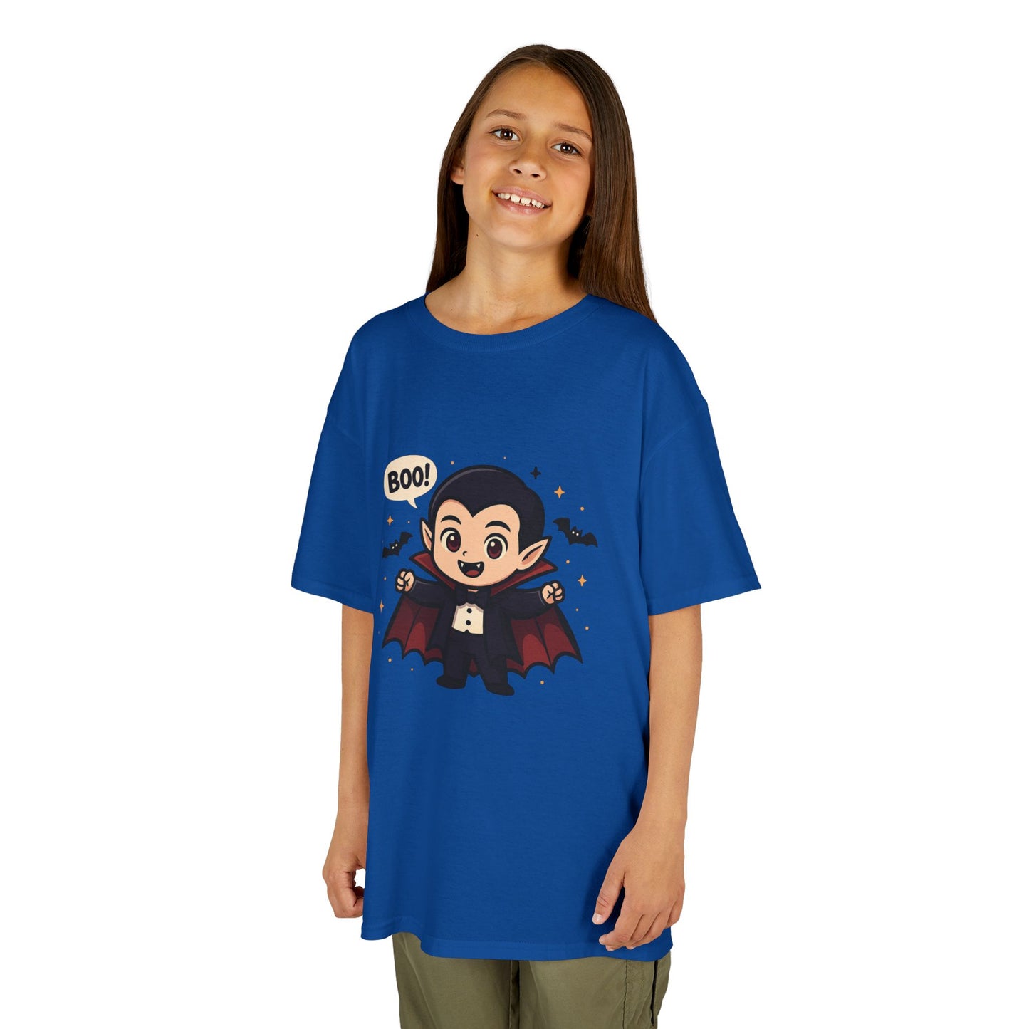 Cute Halloween Kids Tee, Spooky Costume Top, Kids Vampire Shirt, Halloween Party Apparel, Boo Design Tee