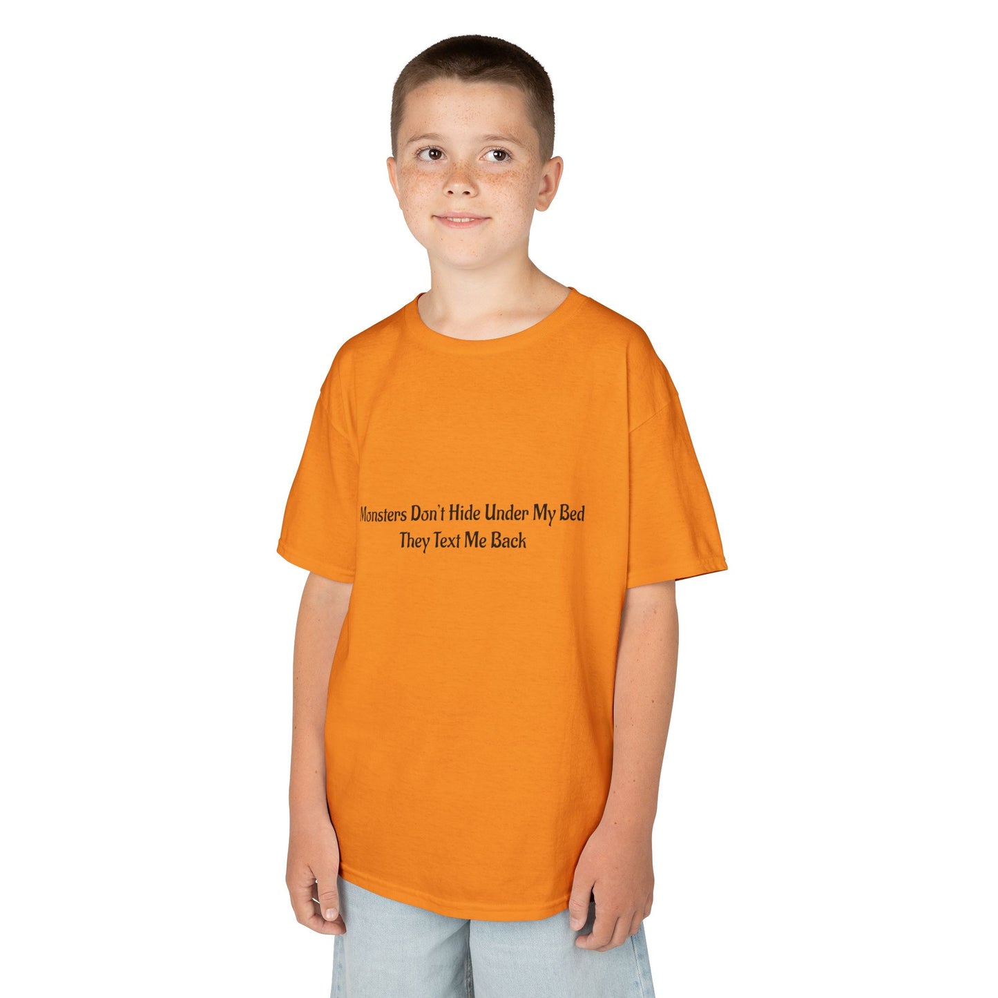 Funny Kids Monster Tee, Kids Heavy Cotton Shirt, Halloween T-Shirt