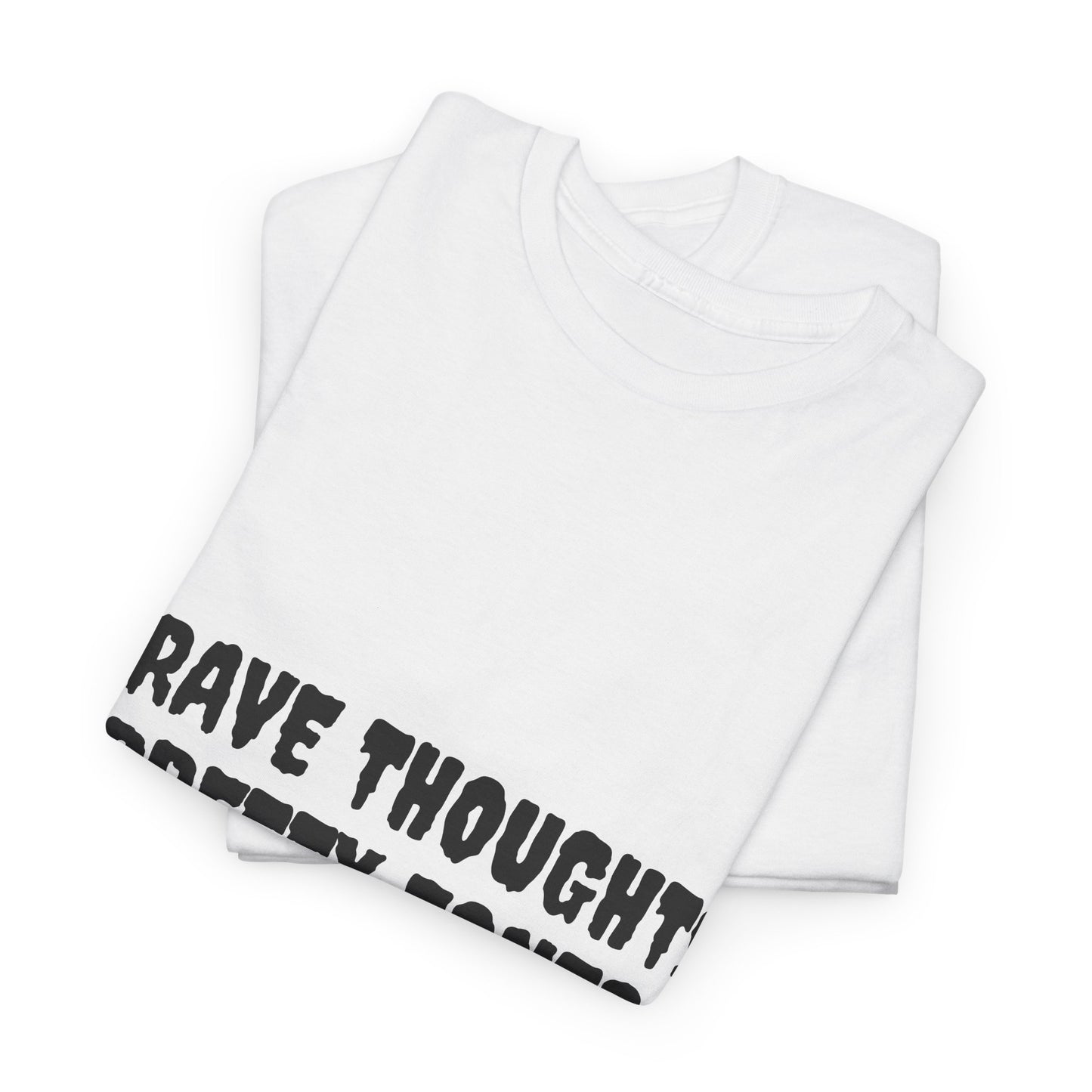 Grave Thoughts Pretty Fonts Tee | Unisex Heavy Cotton T-Shirt for Spooky Season