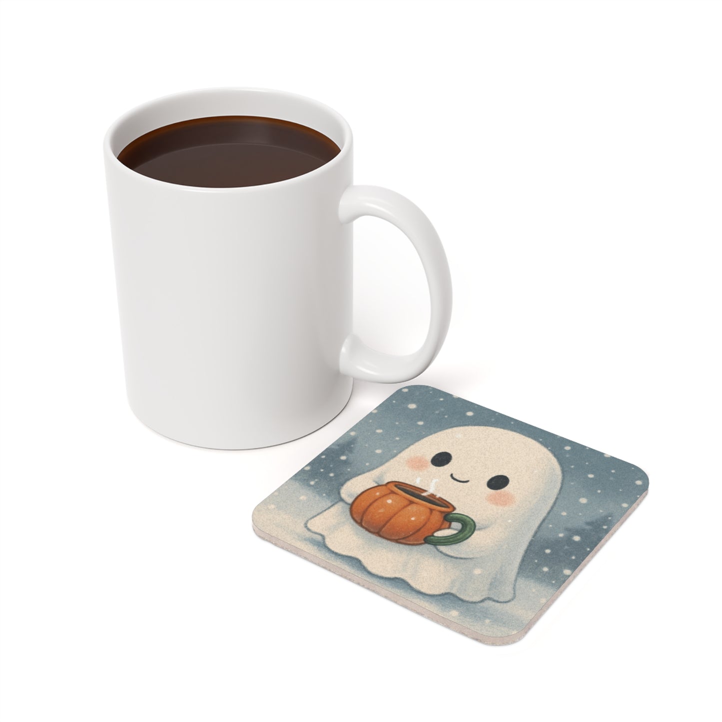 Cute Ghost Coasters, Halloween Accessories