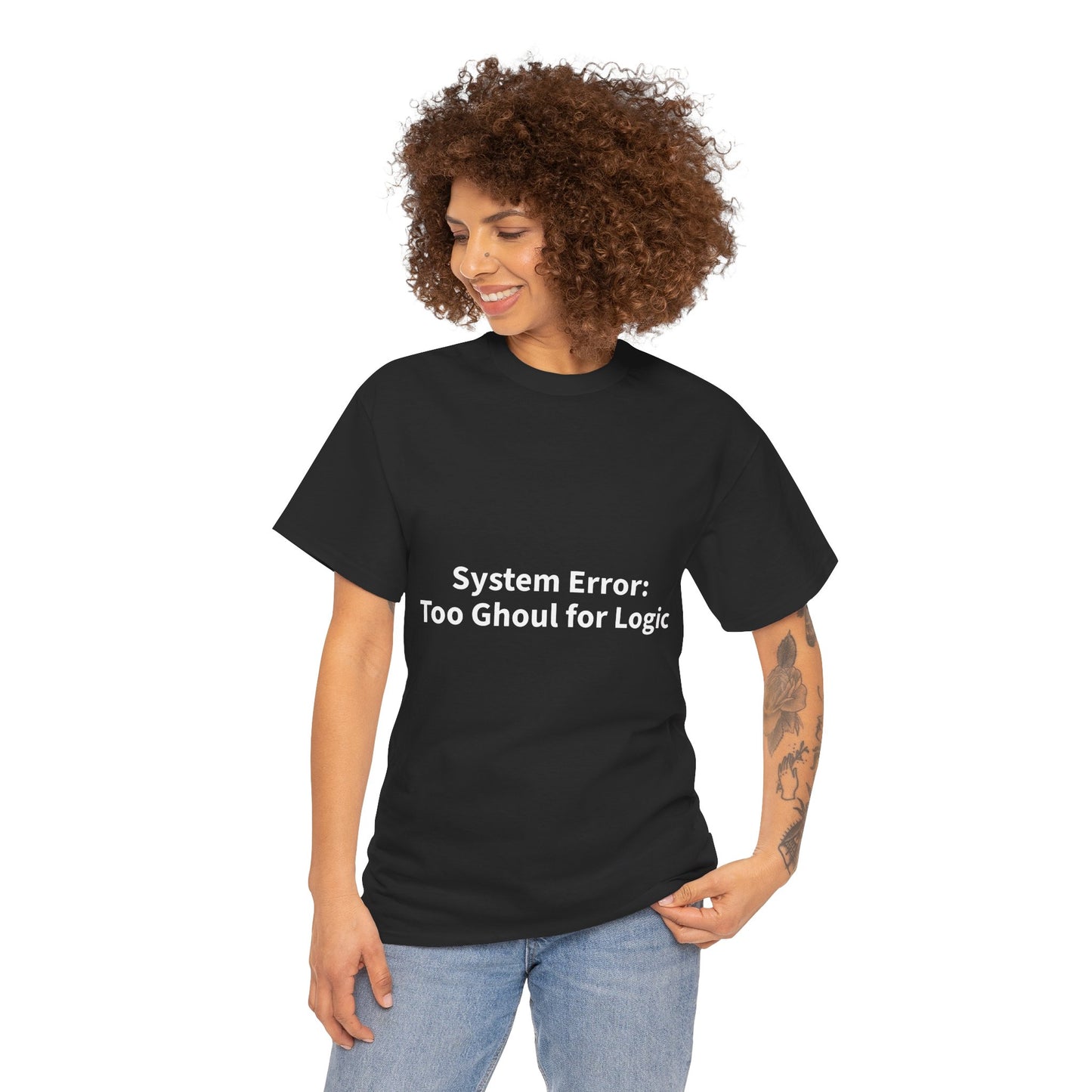 System Error Tee - Unisex Heavy Cotton Shirt, Perfect for Halloween, Geeky Fun