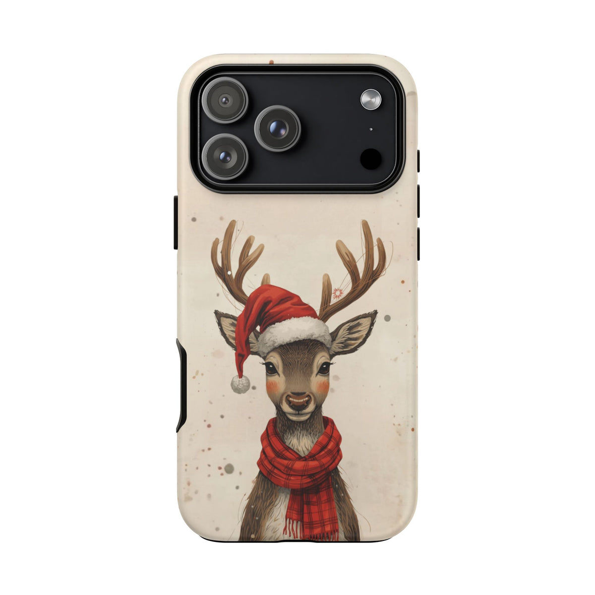 Christmas Reindeer Phone Case, Dual Layer Phone Case for Iphone