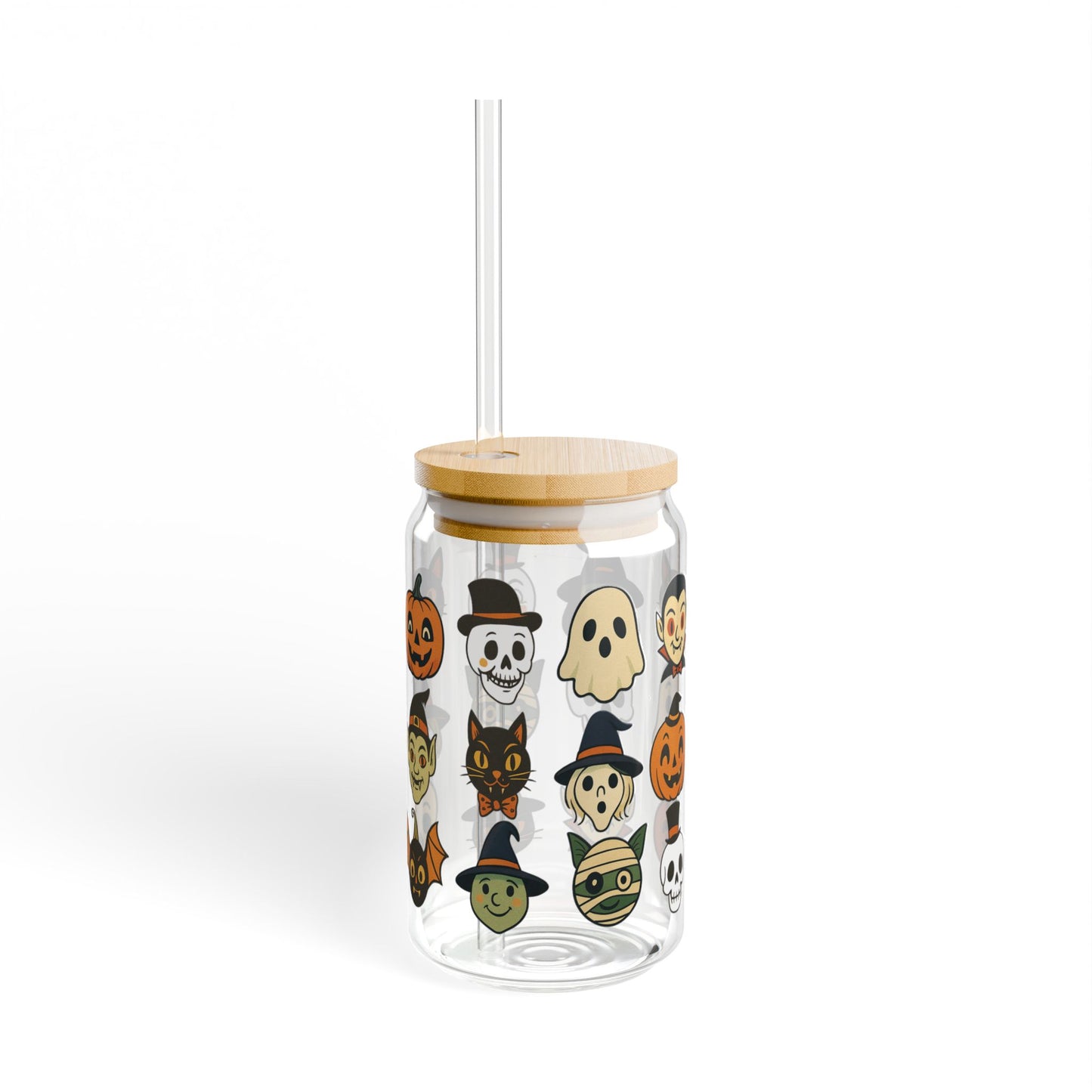 Halloween Sipper Glass, 16oz | Spooky Drinkware for Parties