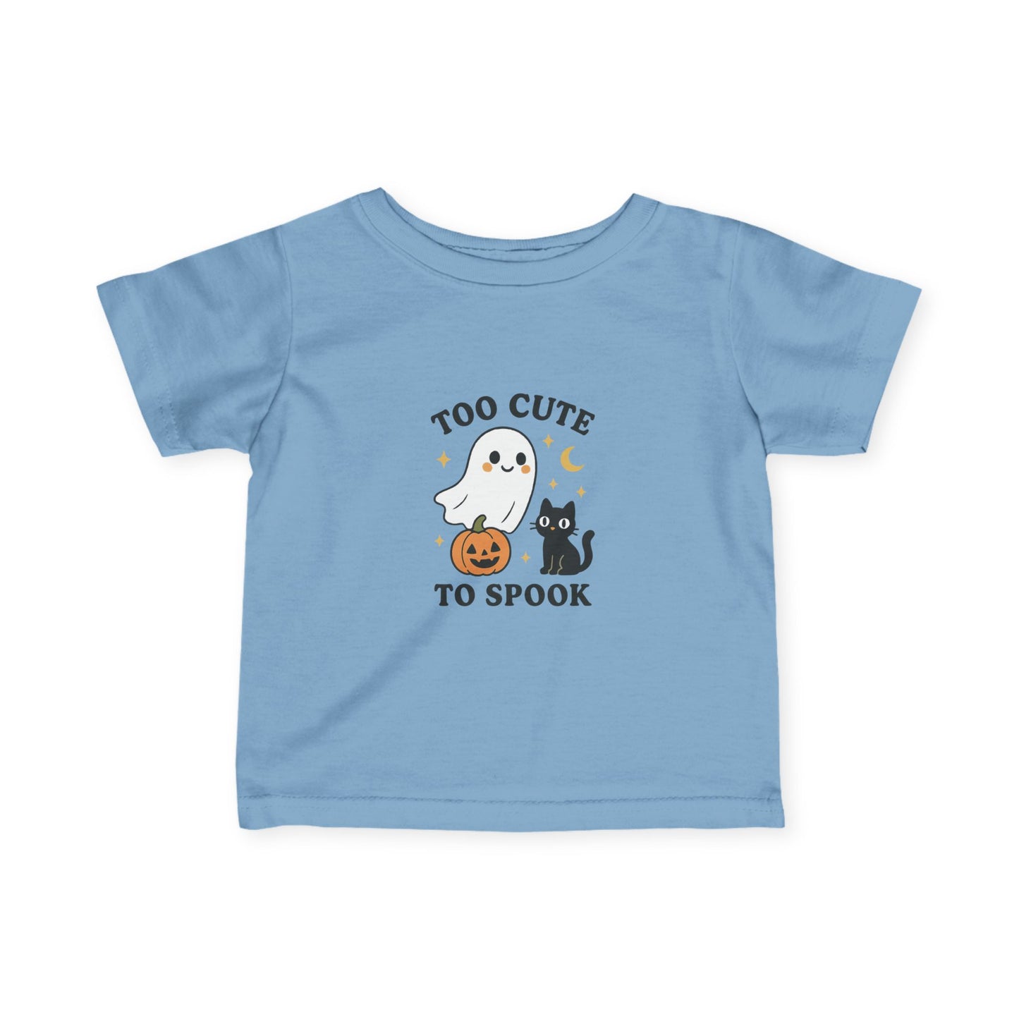Infant Halloween Tee, Too Cute to Spook Tee, Baby Ghost T-Shirt