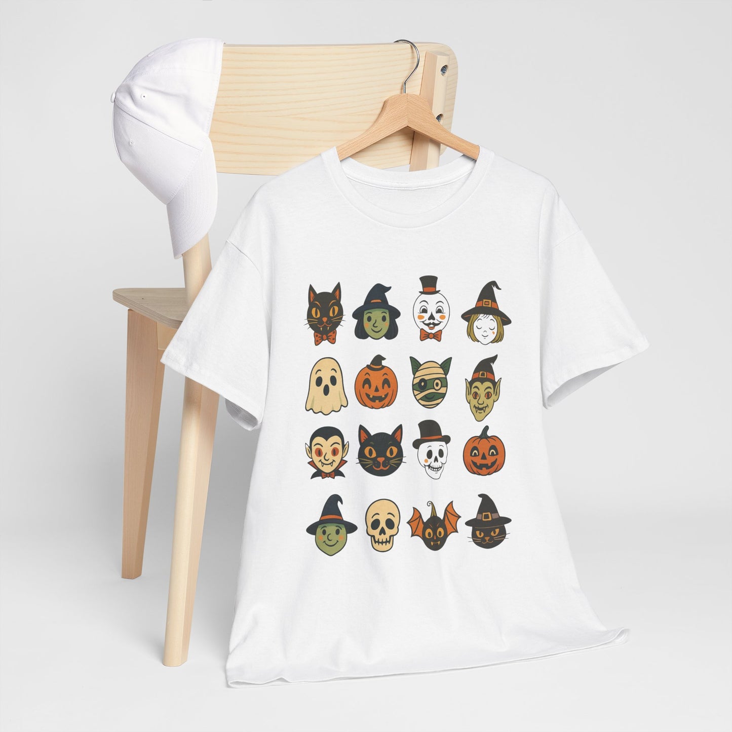 Halloween Graphic Tee, Unisex Heavy Cotton Shirt