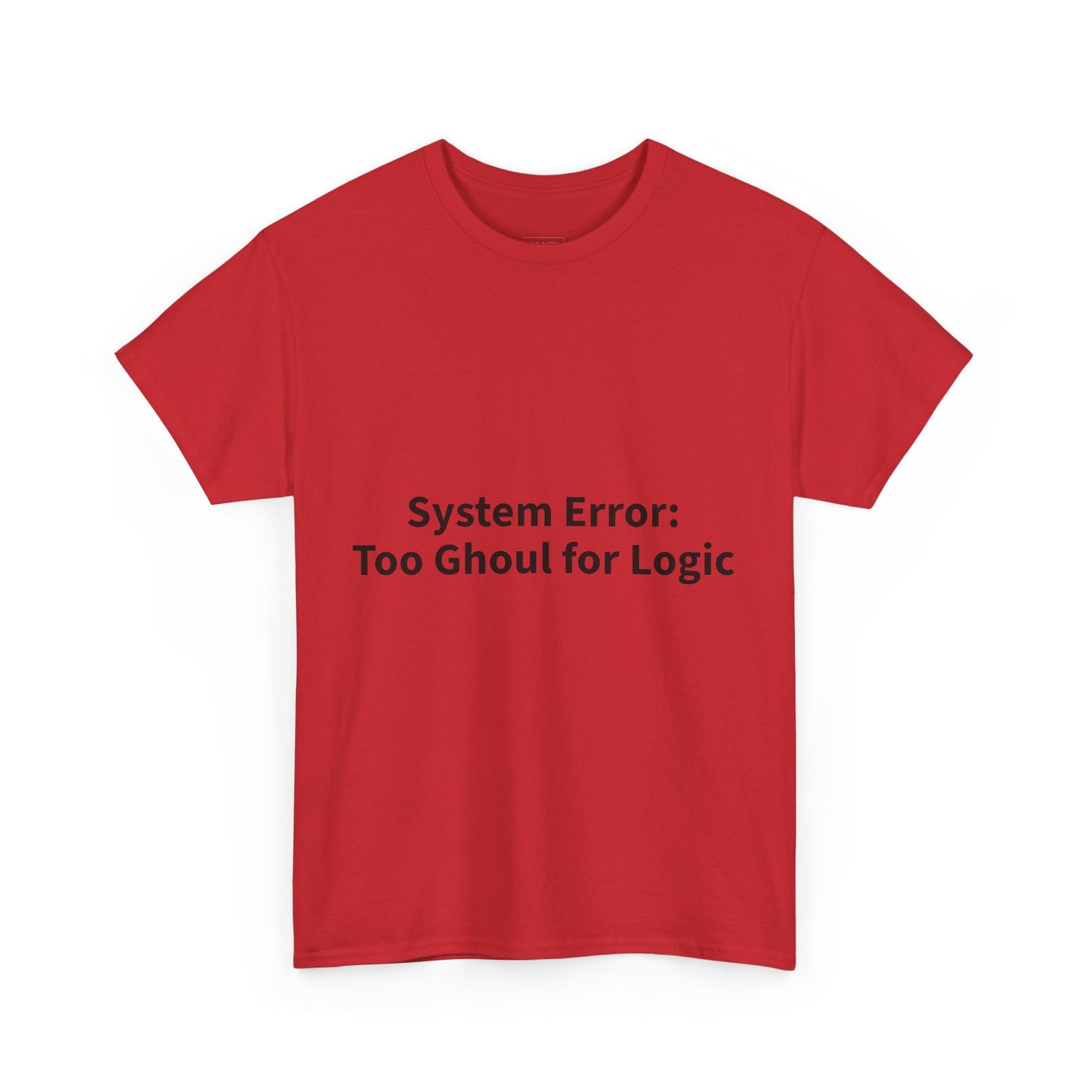 System Error Tee - Unisex Heavy Cotton Shirt, Perfect for Halloween, Geeky Fun
