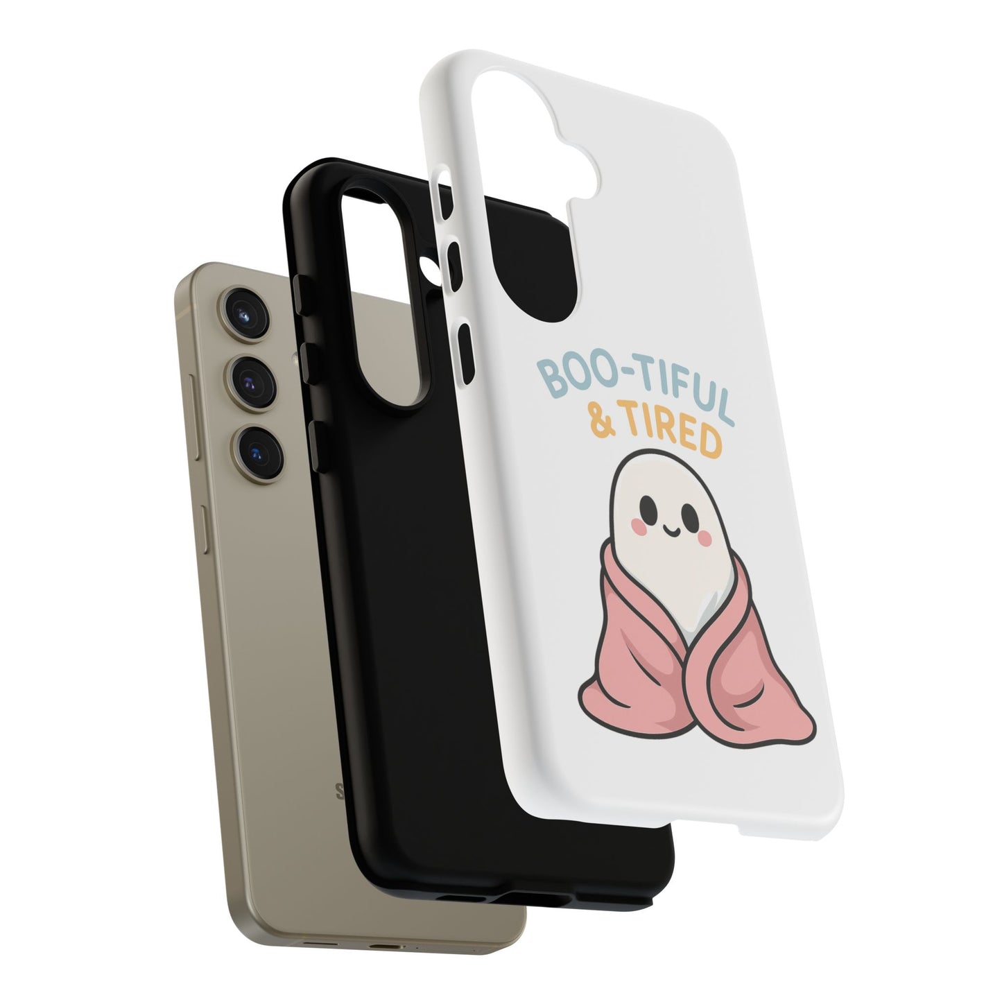 Boo-tiful & Tired Phone Case, Halloween-Themed Design