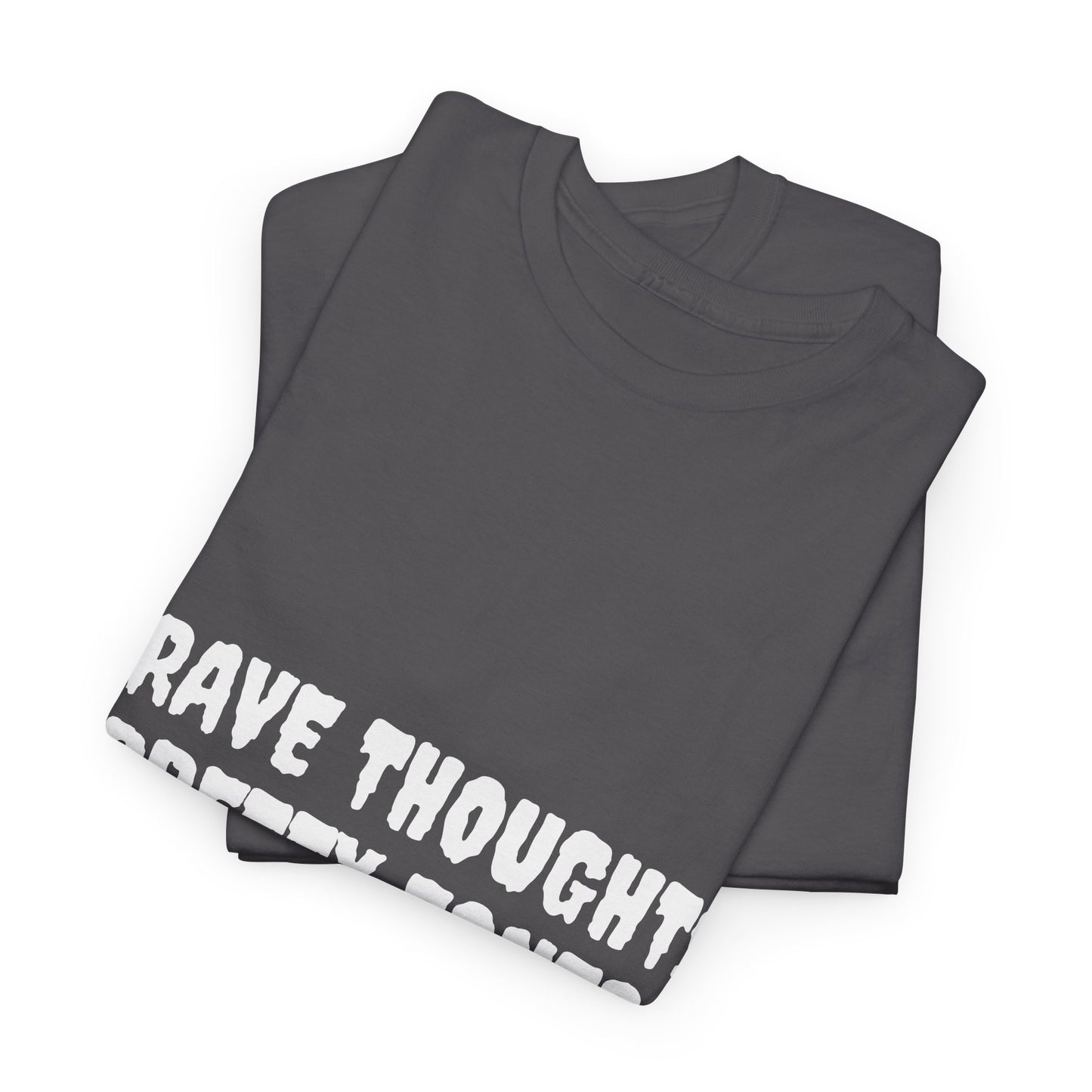 Grave Thoughts Pretty Fonts Tee | Unisex Heavy Cotton T-Shirt for Spooky Season