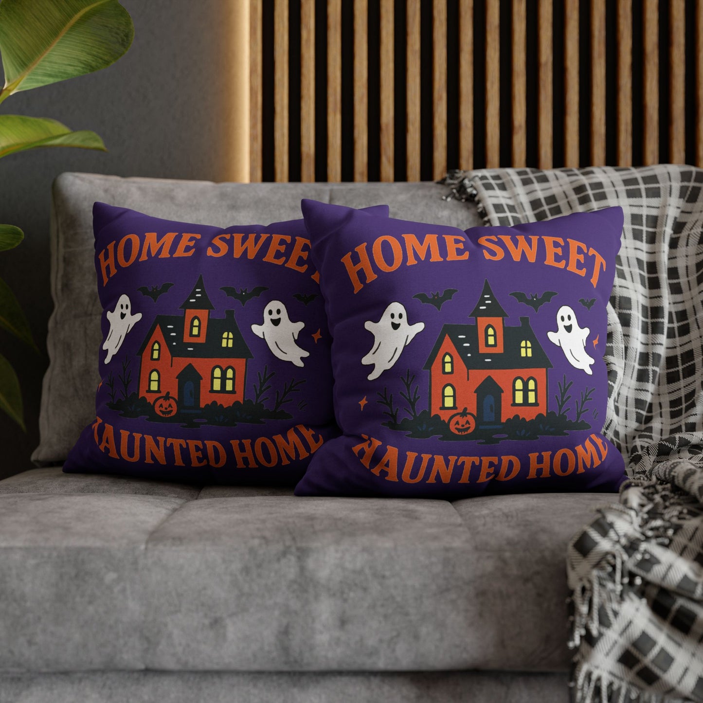 Halloween Cozy Pillowcase, Ghost-Themed Home Decor
