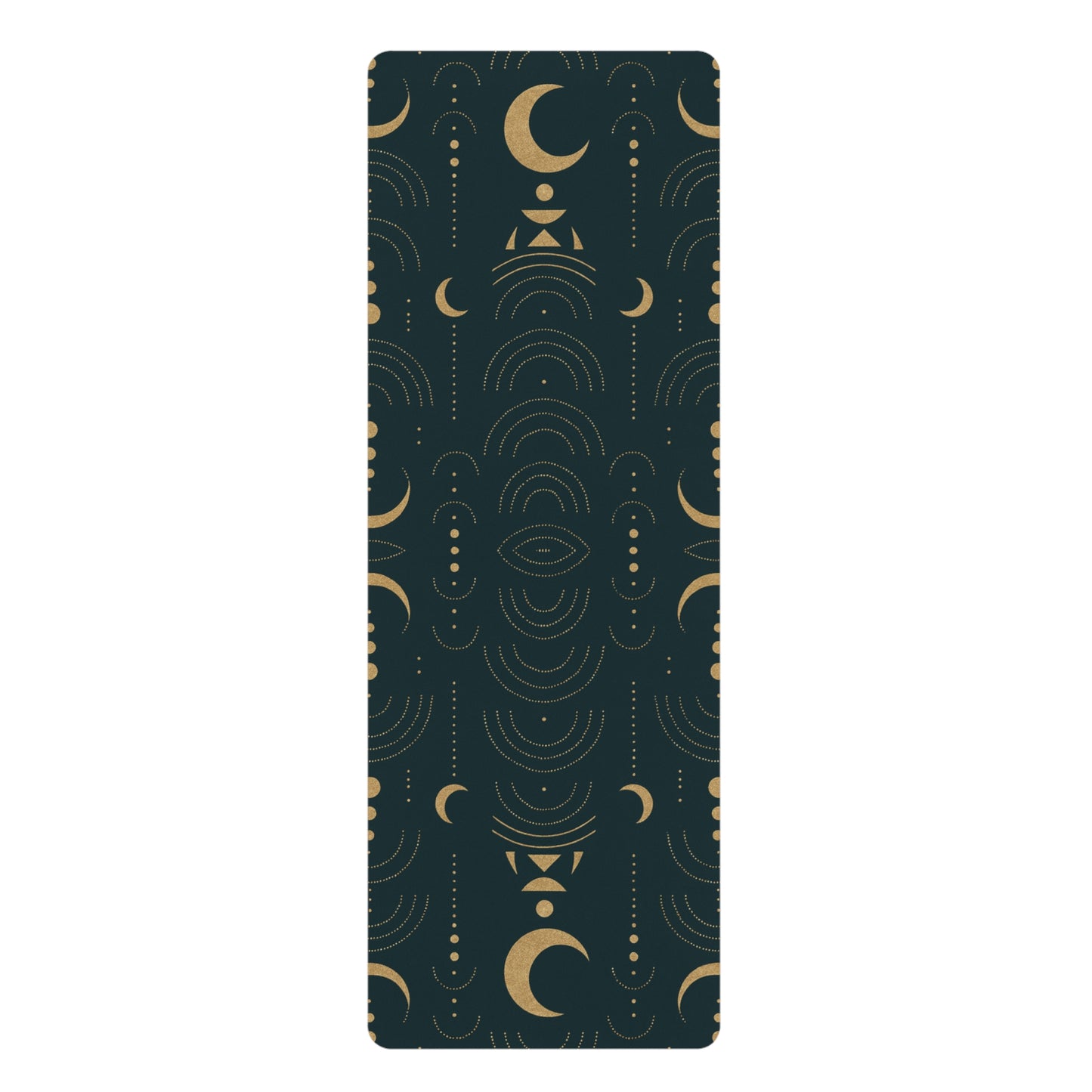 Mystical Moon Yoga Mat | Eco-Friendly Rubber Exercise Mat, Perfect for Meditation, Home Workouts, Yoga Classes