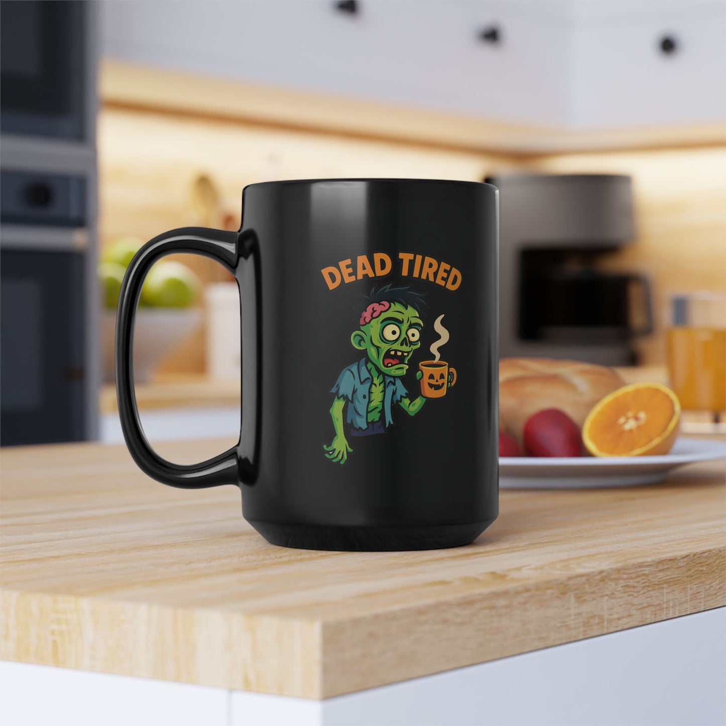 Zombie-Themed Coffee Mug, Halloween Decor