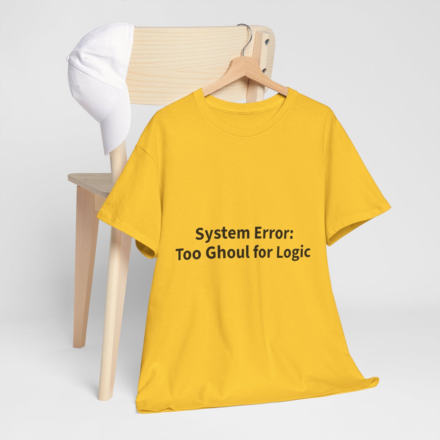 System Error Tee - Unisex Heavy Cotton Shirt, Perfect for Halloween, Geeky Fun