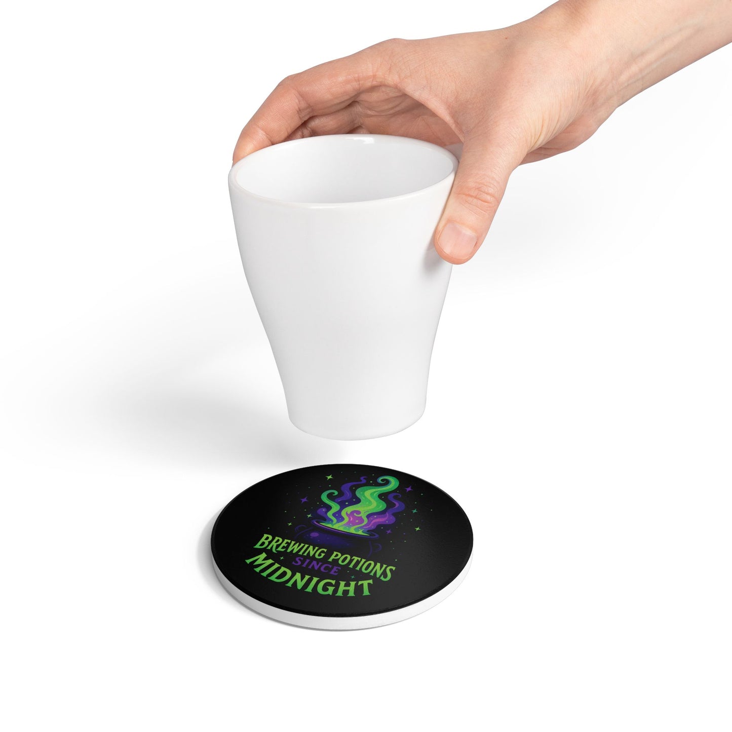 Brewing Potions Since Midnight, Ceramic Coaster