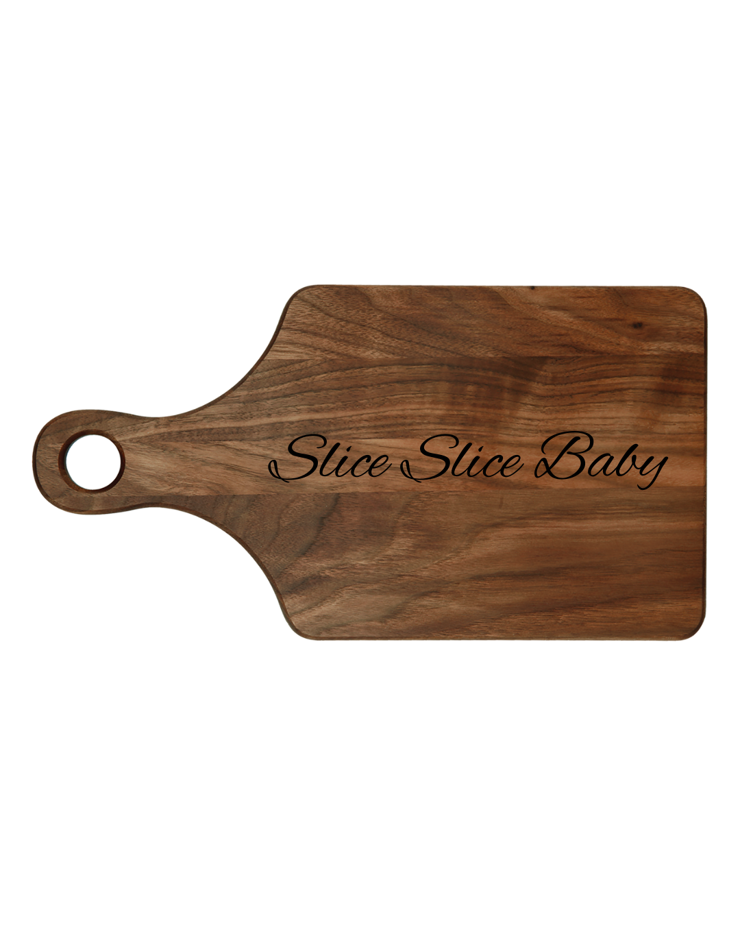 Personalized Wooden Cutting Board 'Slice Slice Baby' Engraving, Unique Kitchen Gift