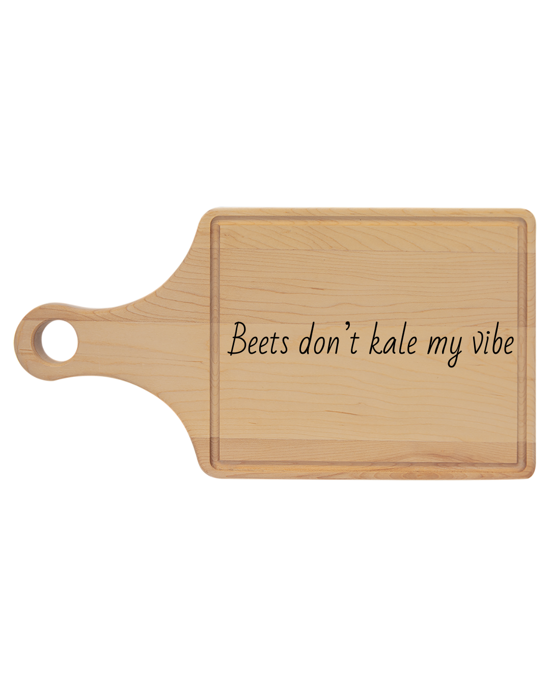 Personalized Engraved Cutting Board - Beets Don't Kale My Vibe, Kitchen Decor