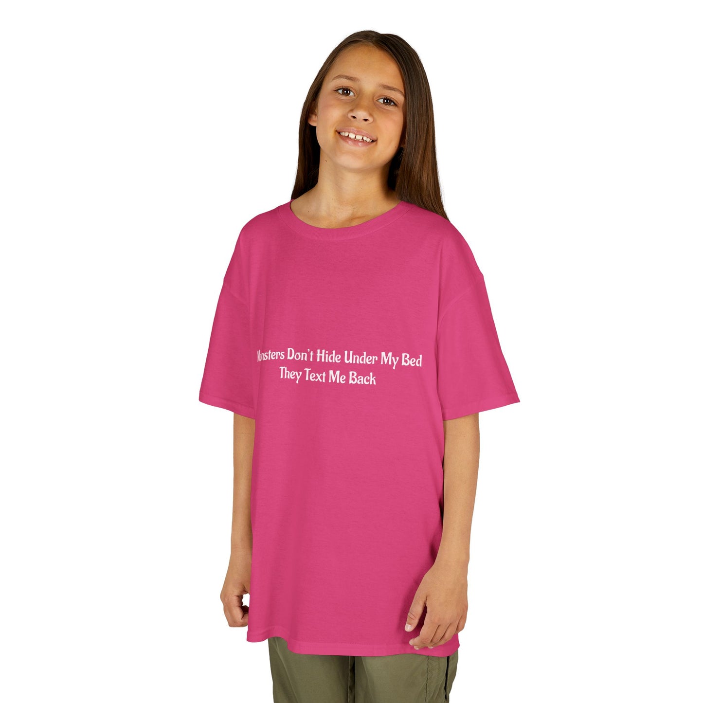 Funny Kids Monster Tee, Kids Heavy Cotton Shirt, Halloween T-Shirt
