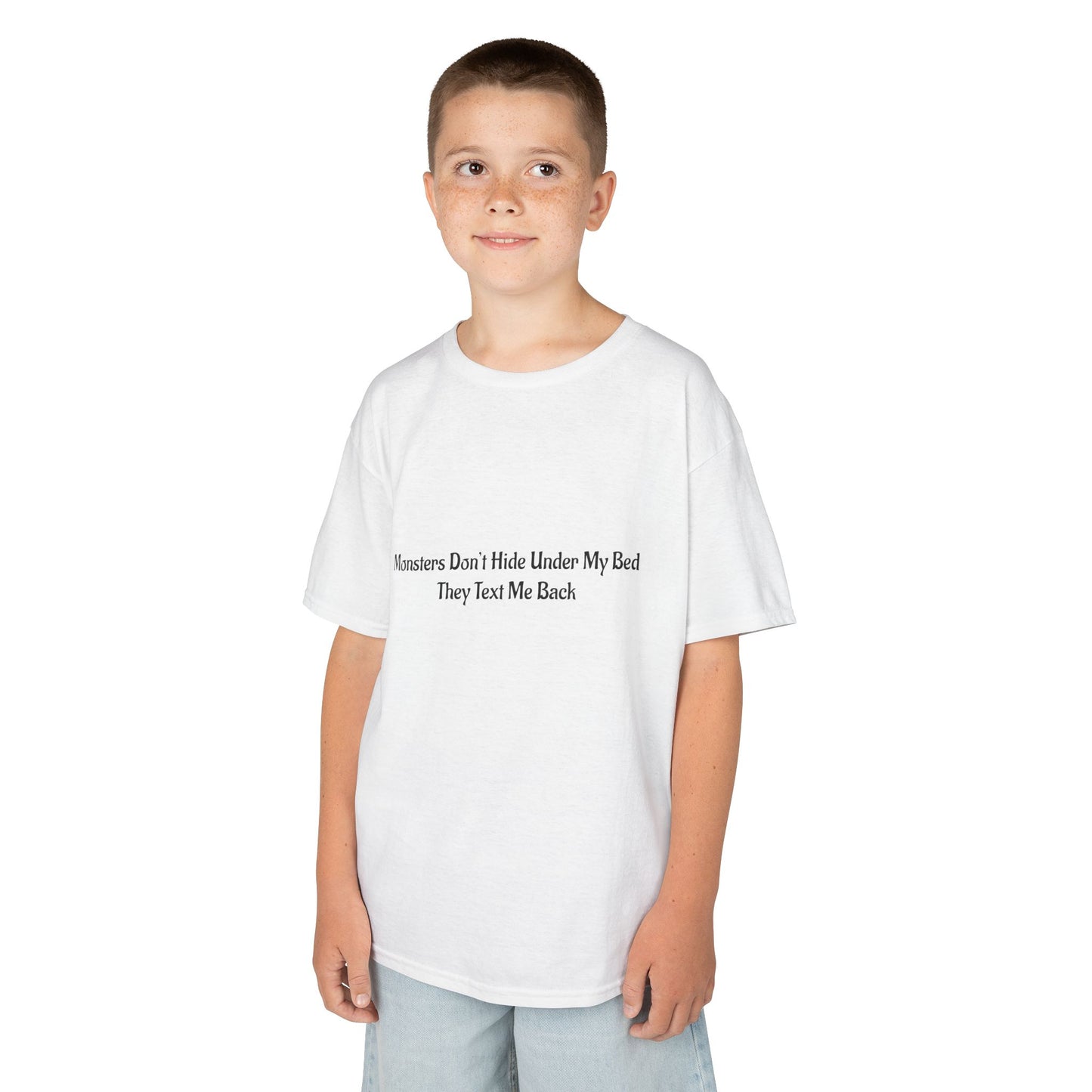 Funny Kids Monster Tee, Kids Heavy Cotton Shirt, Halloween T-Shirt