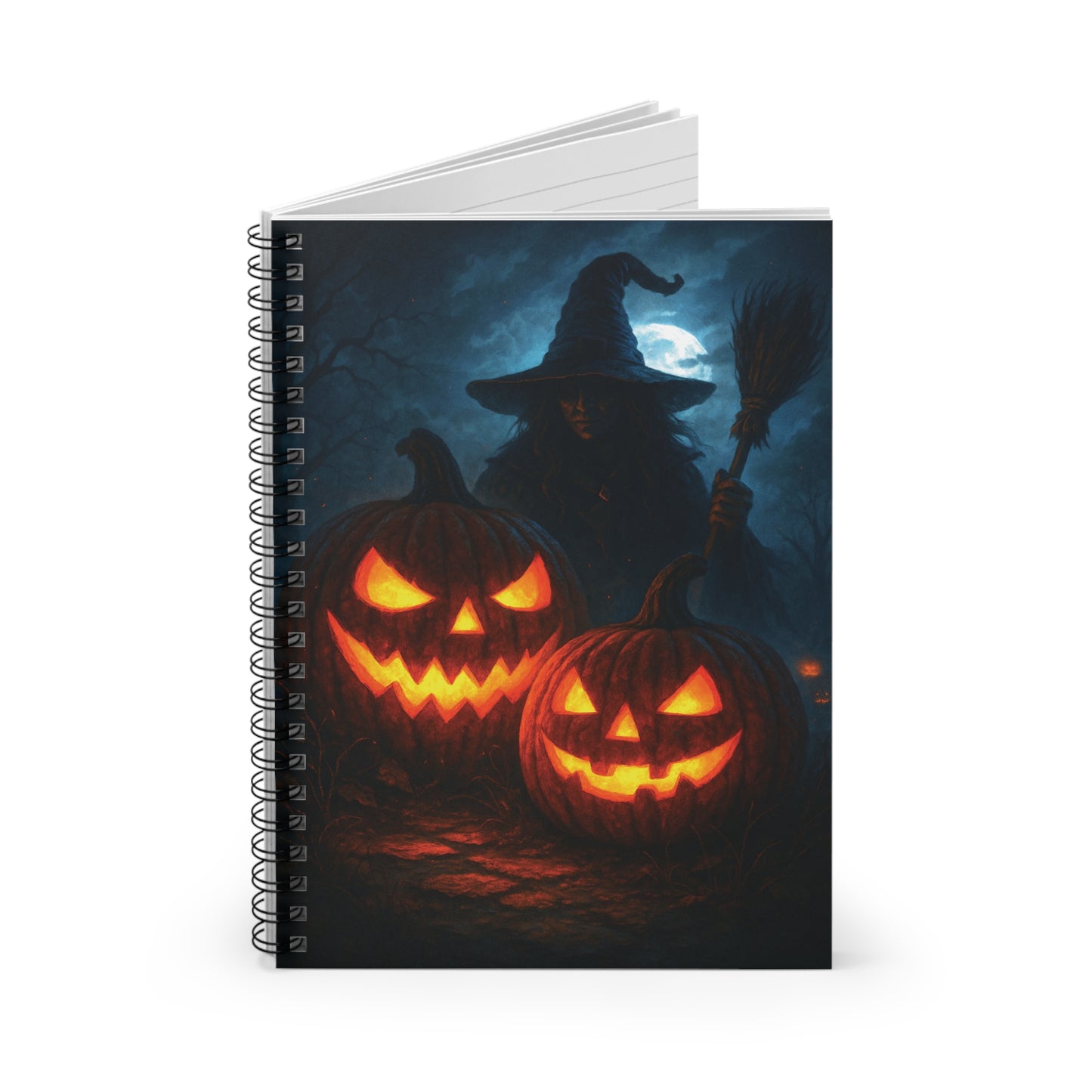 Haunting Halloween Spiral Notebook - Perfect for Spooky Season, Halloween Decor