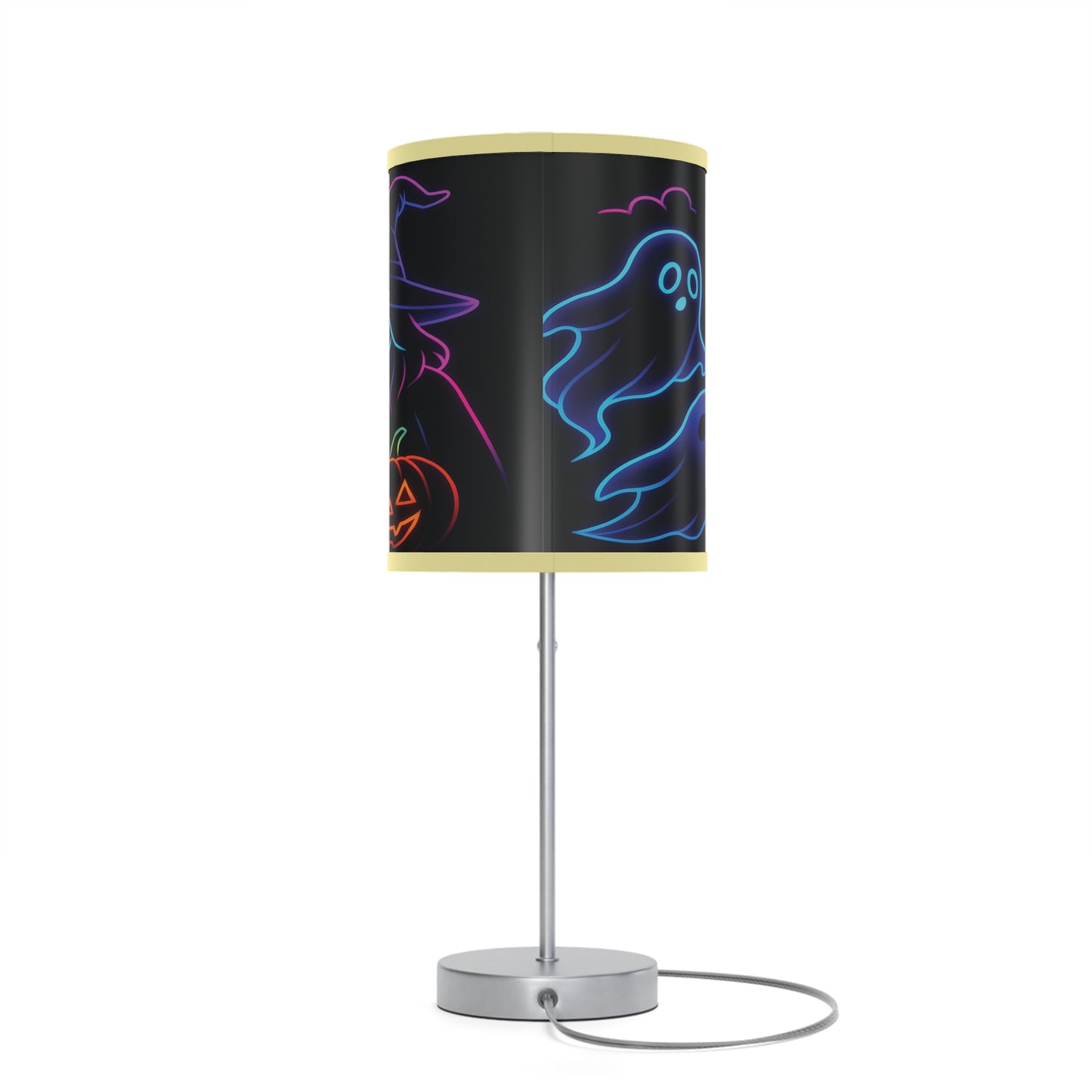 Halloween Themed Table Lamp, Ghosts & Pumpkins Design