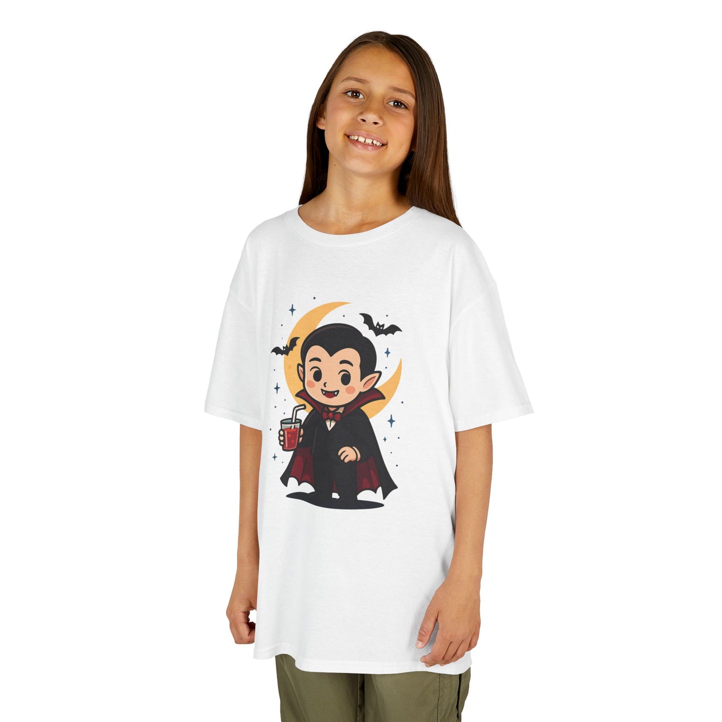 Kids Halloween T-Shirt, Cute Vampire Shirt, Halloween Costume Tee, Trick or Treat Shirt, Spooky Season Apparel