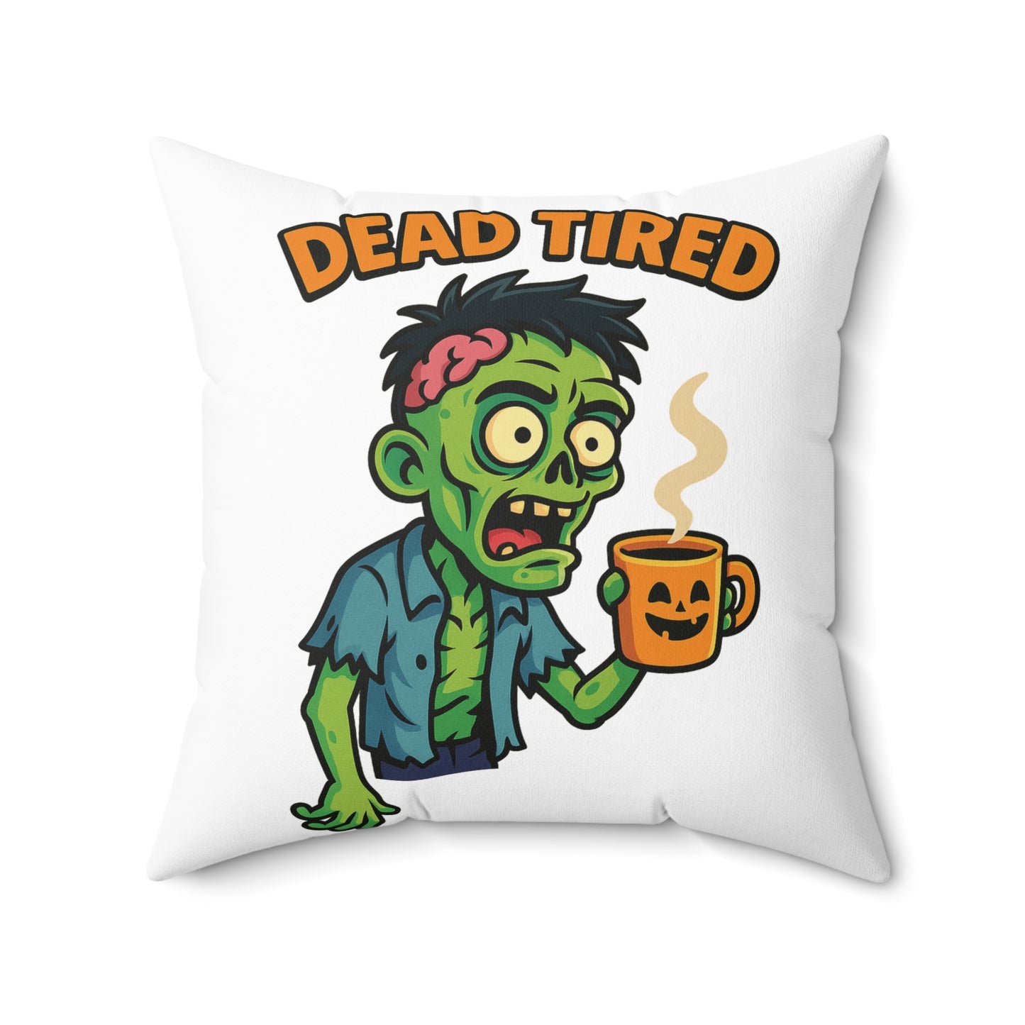 Zombie Themed Pillow, Fun Home Decor, Halloween Gift