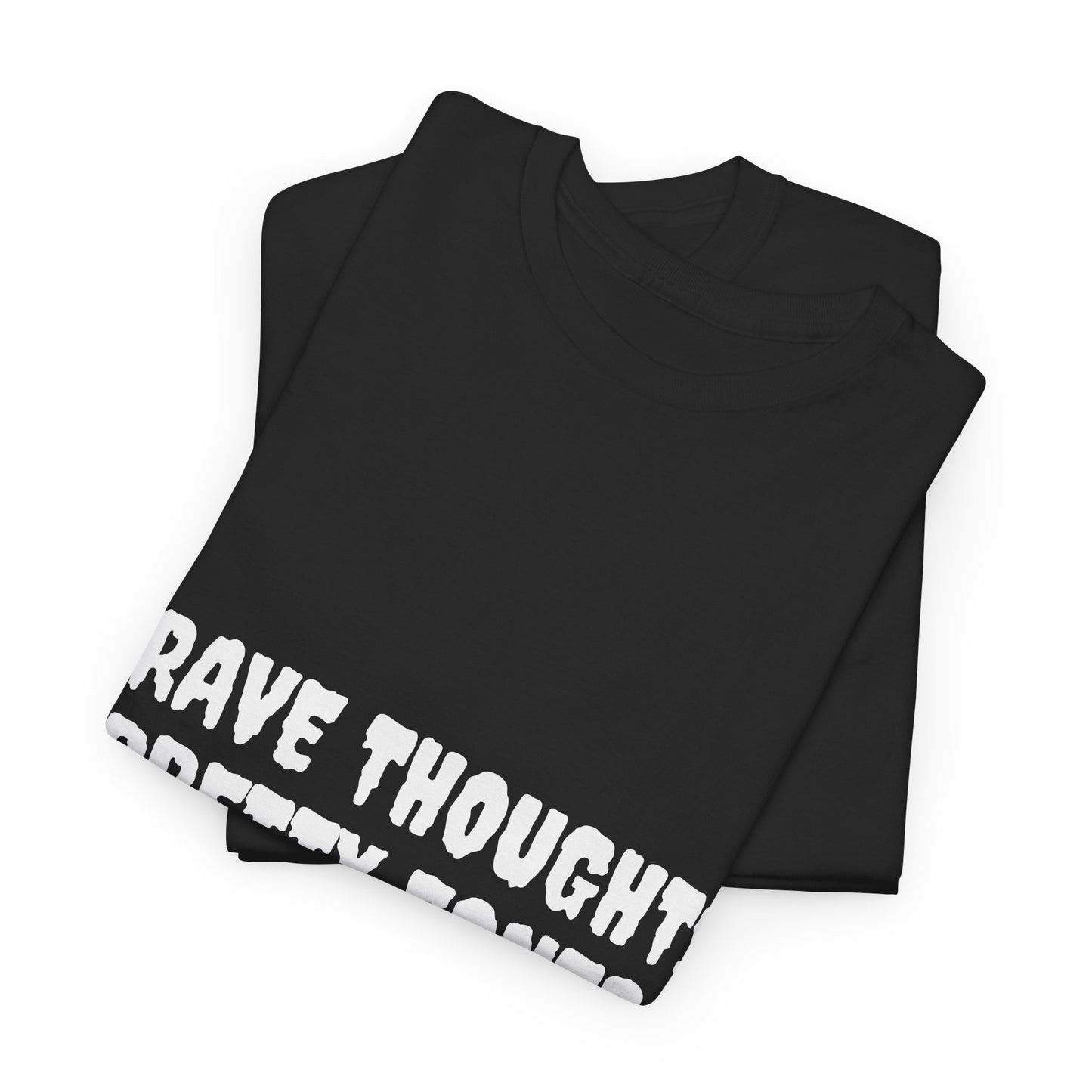 Grave Thoughts Pretty Fonts Tee | Unisex Heavy Cotton T-Shirt for Spooky Season