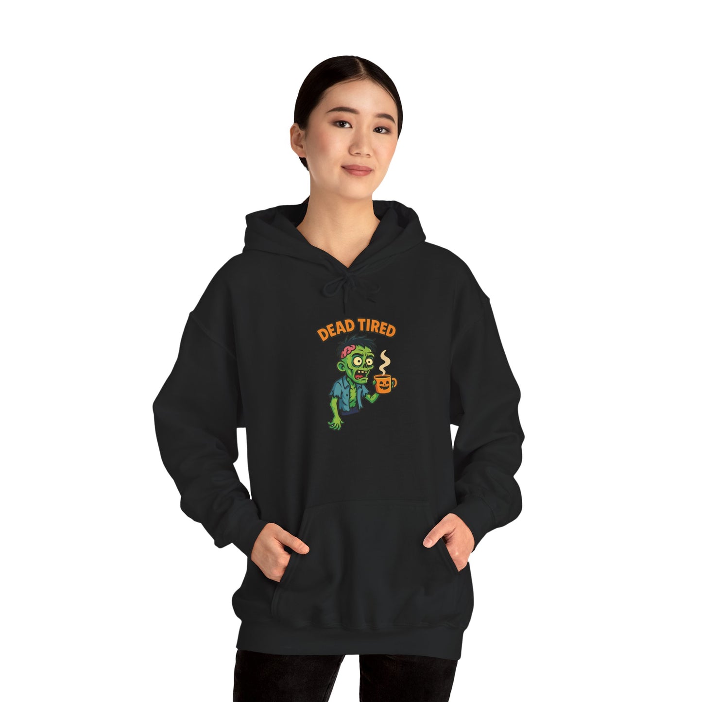 Zombie Themed Unisex Hoodie, Cozy Halloween Sweatshirt, Spooky Season Apparel
