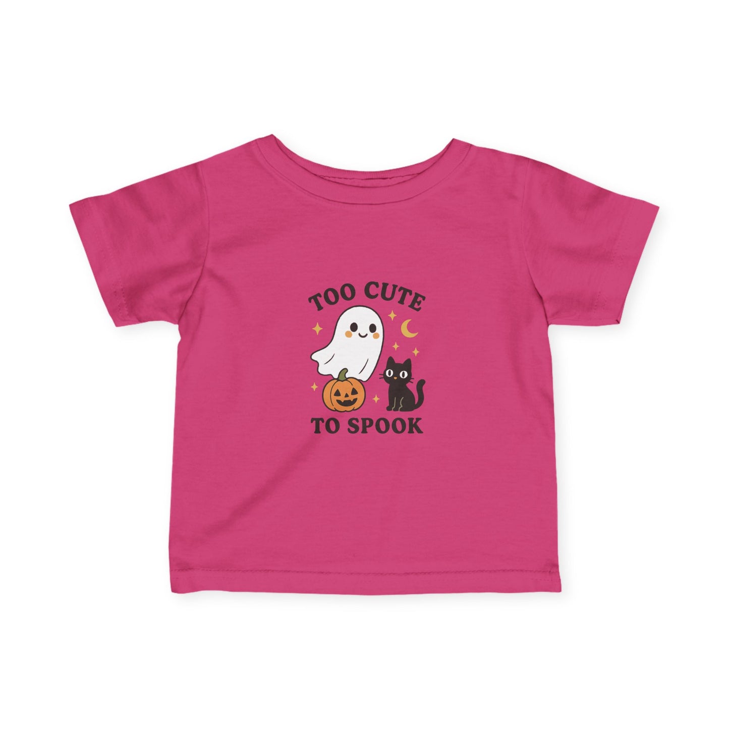 Infant Halloween Tee, Too Cute to Spook Tee, Baby Ghost T-Shirt